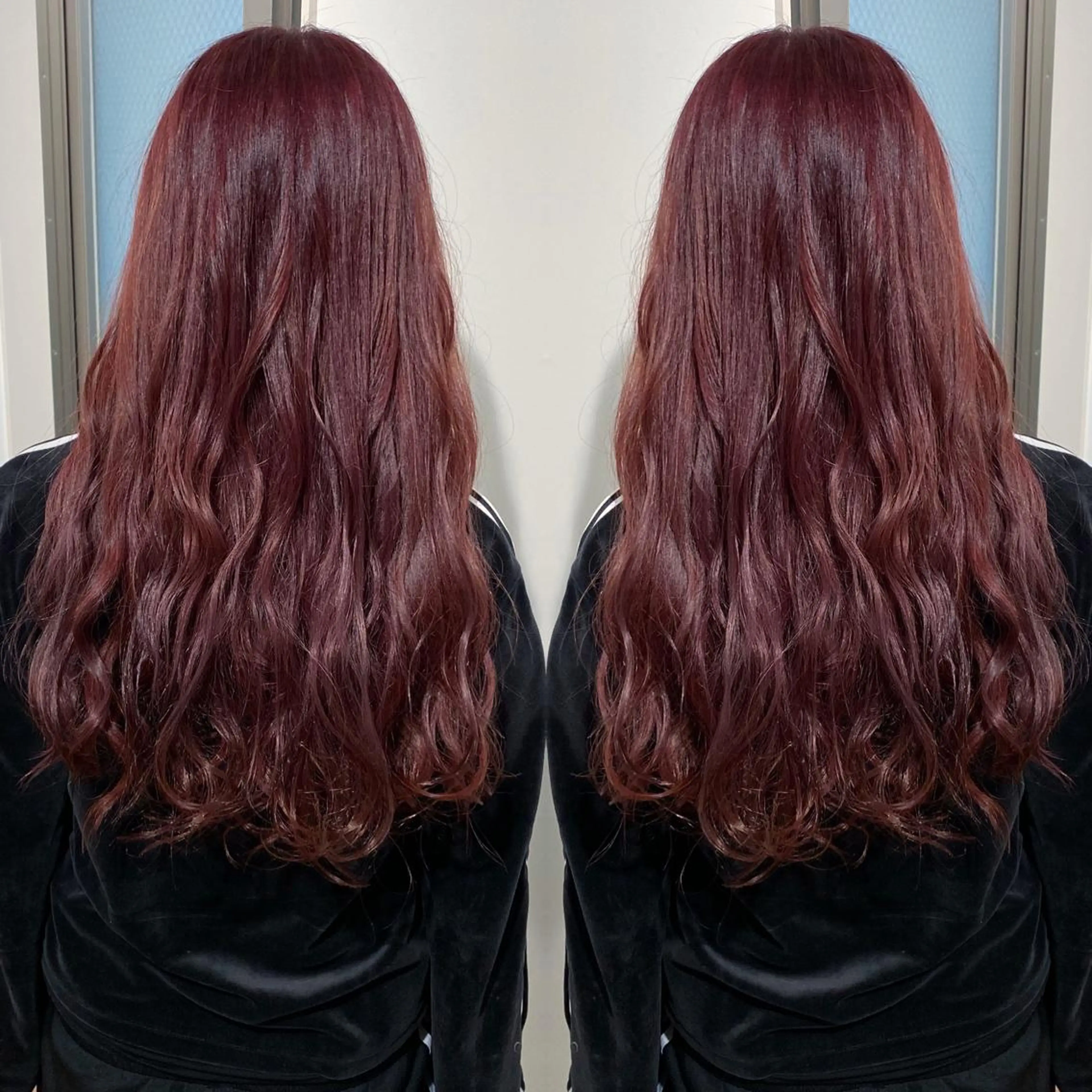 ロング カラー ピンクカラー ヘアカラー トリートメント ブリーチ特化 梅田本多翔のヘアスタイル