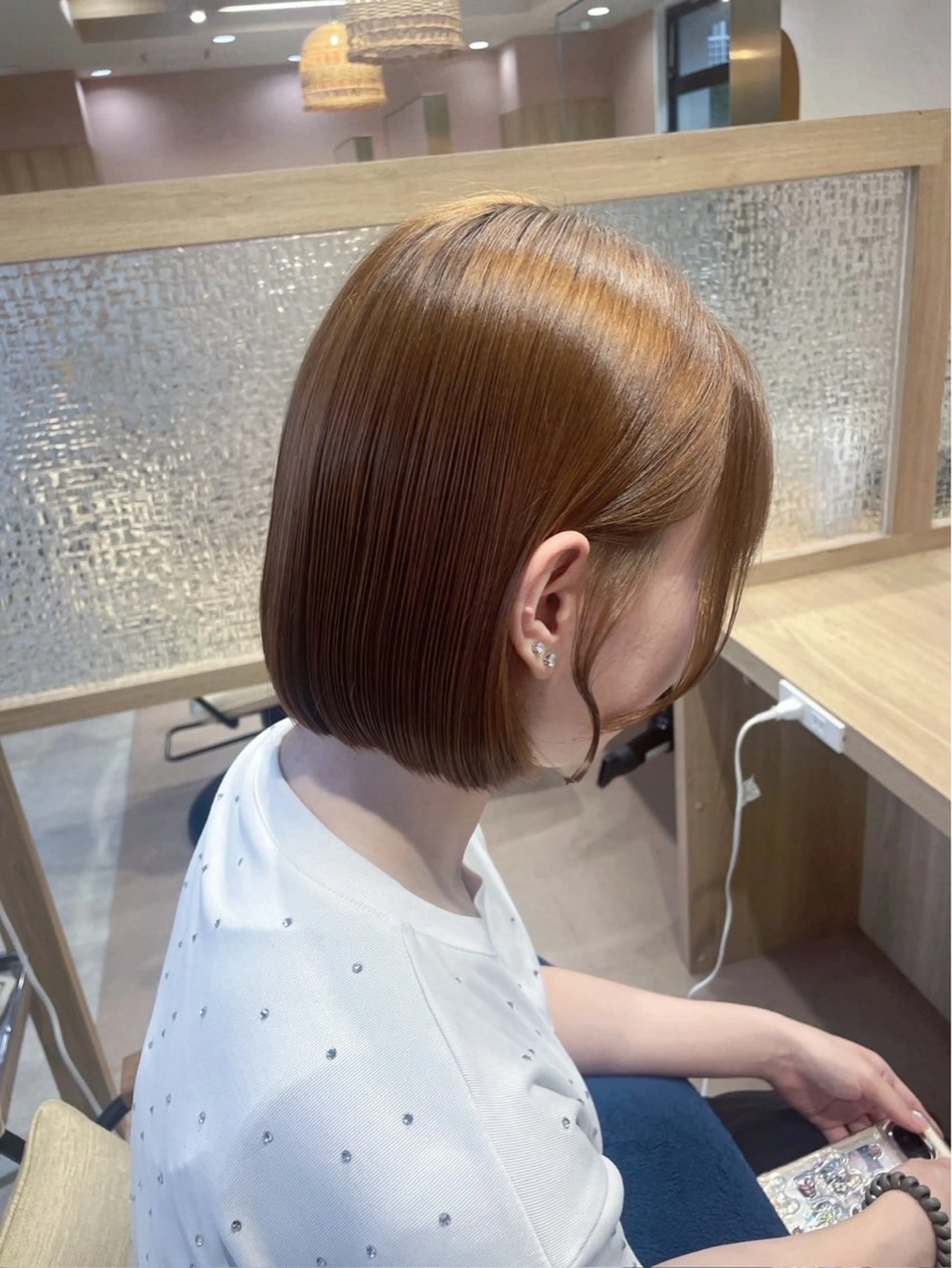 ミディアム 似合わせカット カット ヘッドスパ 愛結美🦋似合わせ/ ツヤ感カラーのヘアスタイル