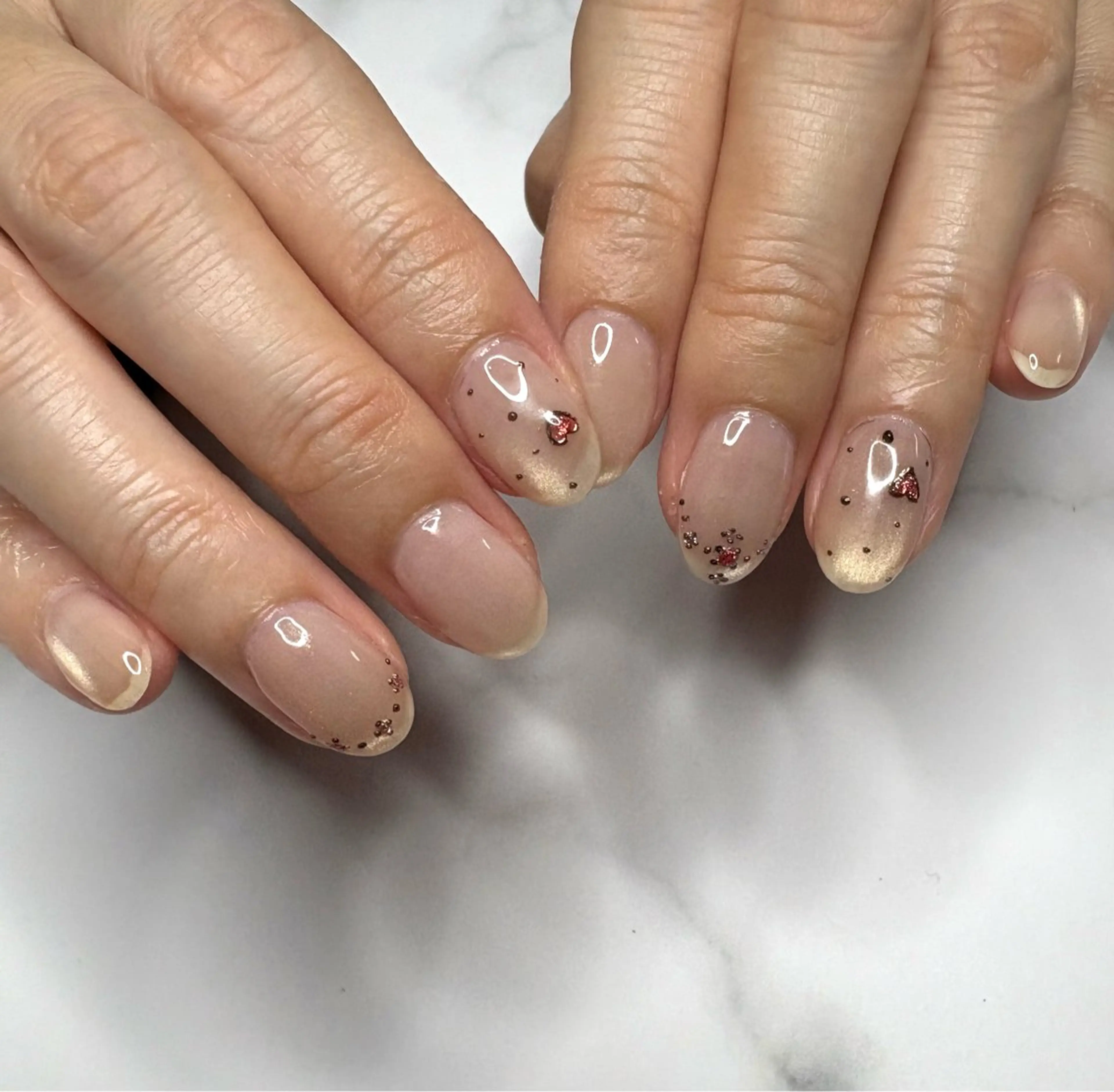 ネイル アートネイル マグネットネイル シンプルネイル ハンドネイル nail salon minthのネイルデザイン