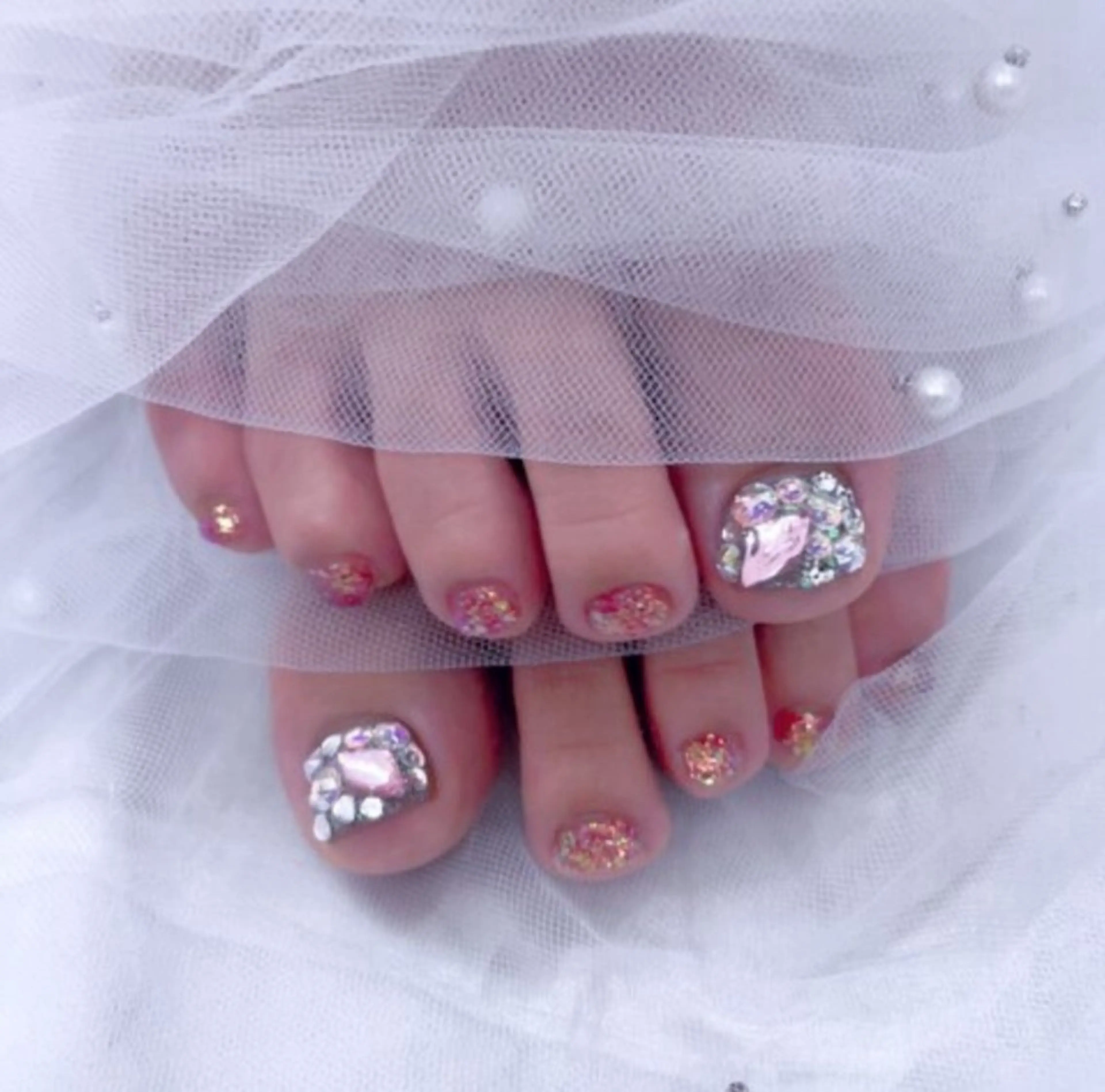 ご新規さま限定🐾フット🐾キラキラストーン埋め尽くしの写真