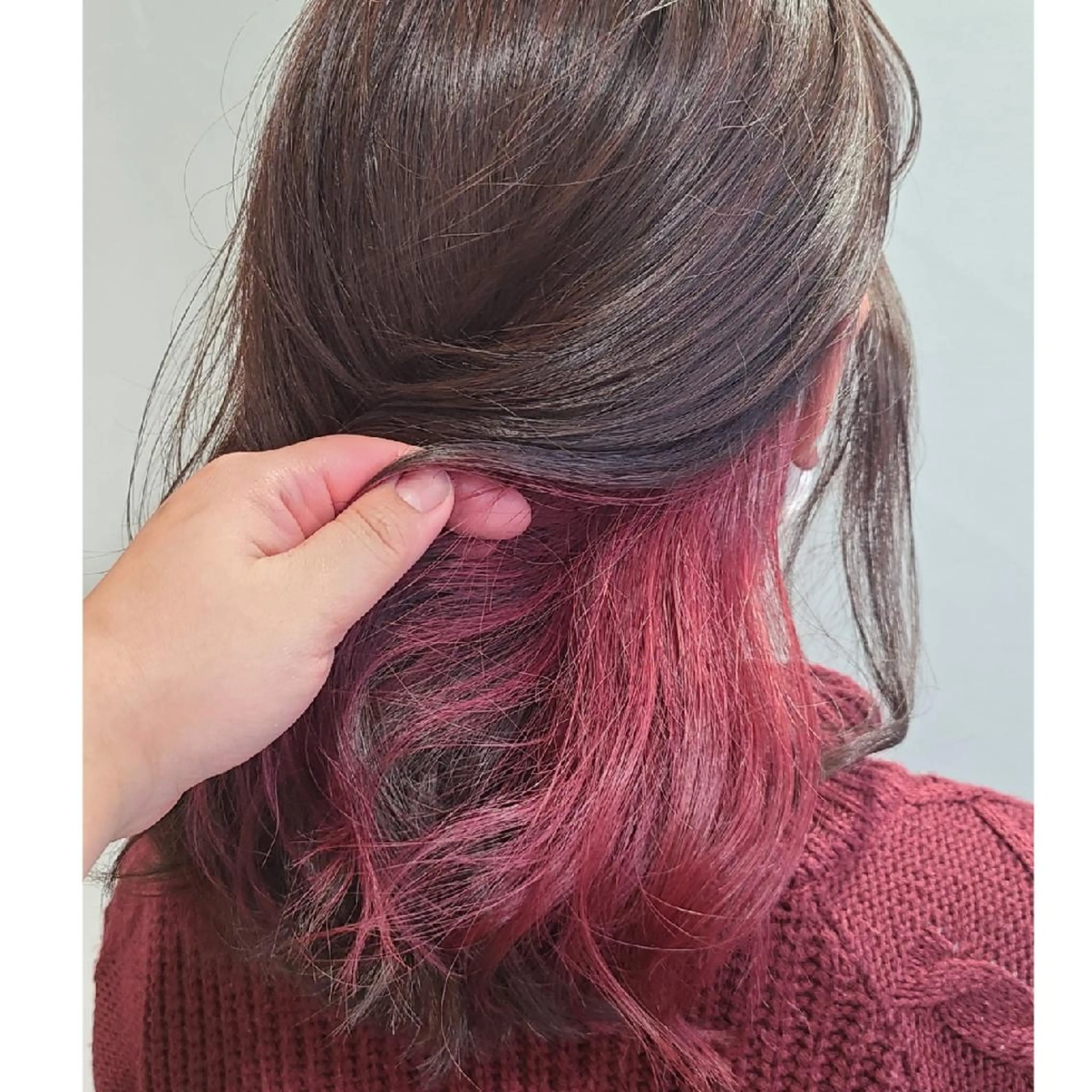 ミディアム グラデ❣️インナー 派手髪Fumiyoのヘアスタイル