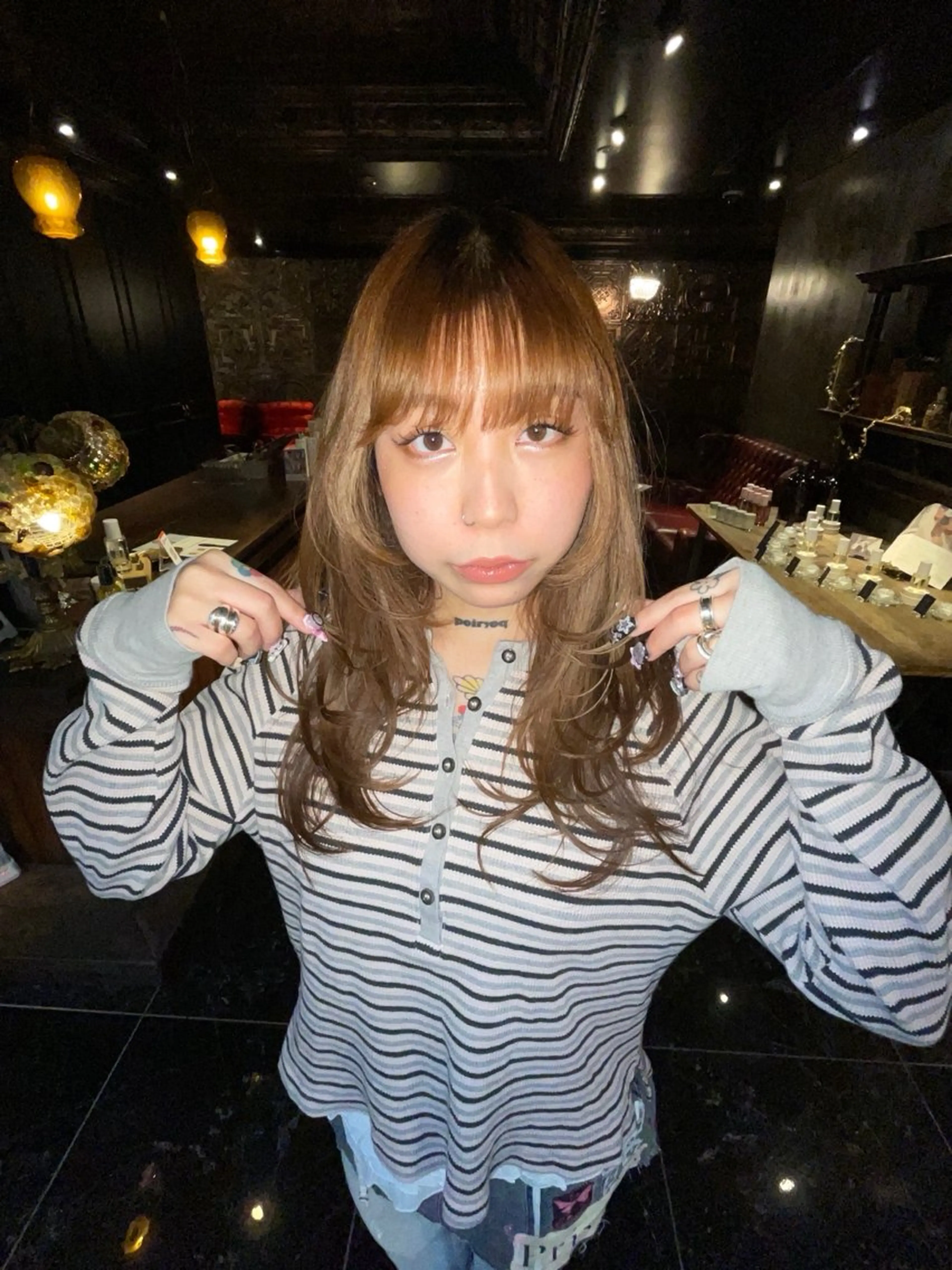 ロング カラー カット ヘアカラー ルカ/透明感 ×レイヤーのヘアスタイル