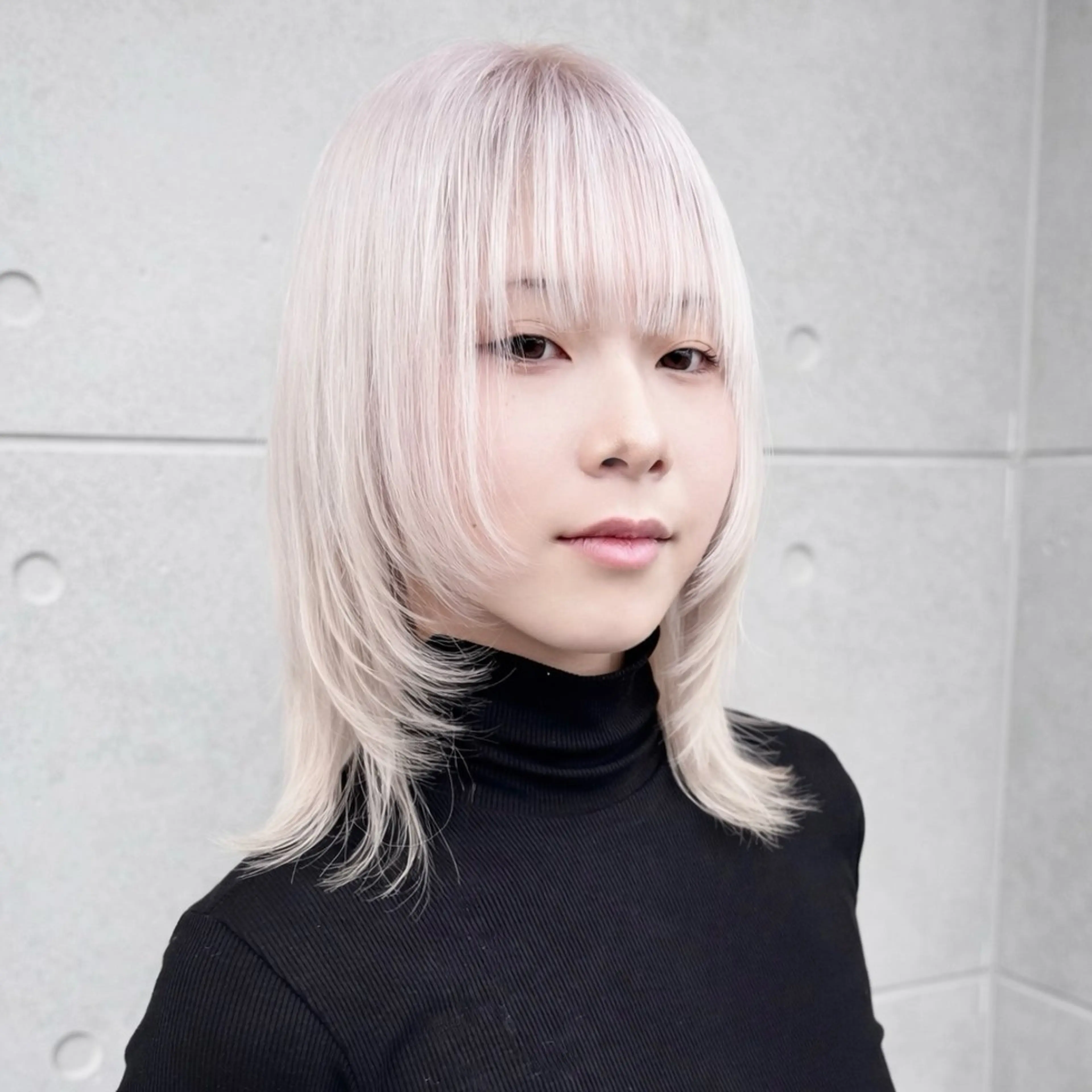 ミディアム カラー ヘアカラー トリートメント 井手 孔介のヘアスタイル