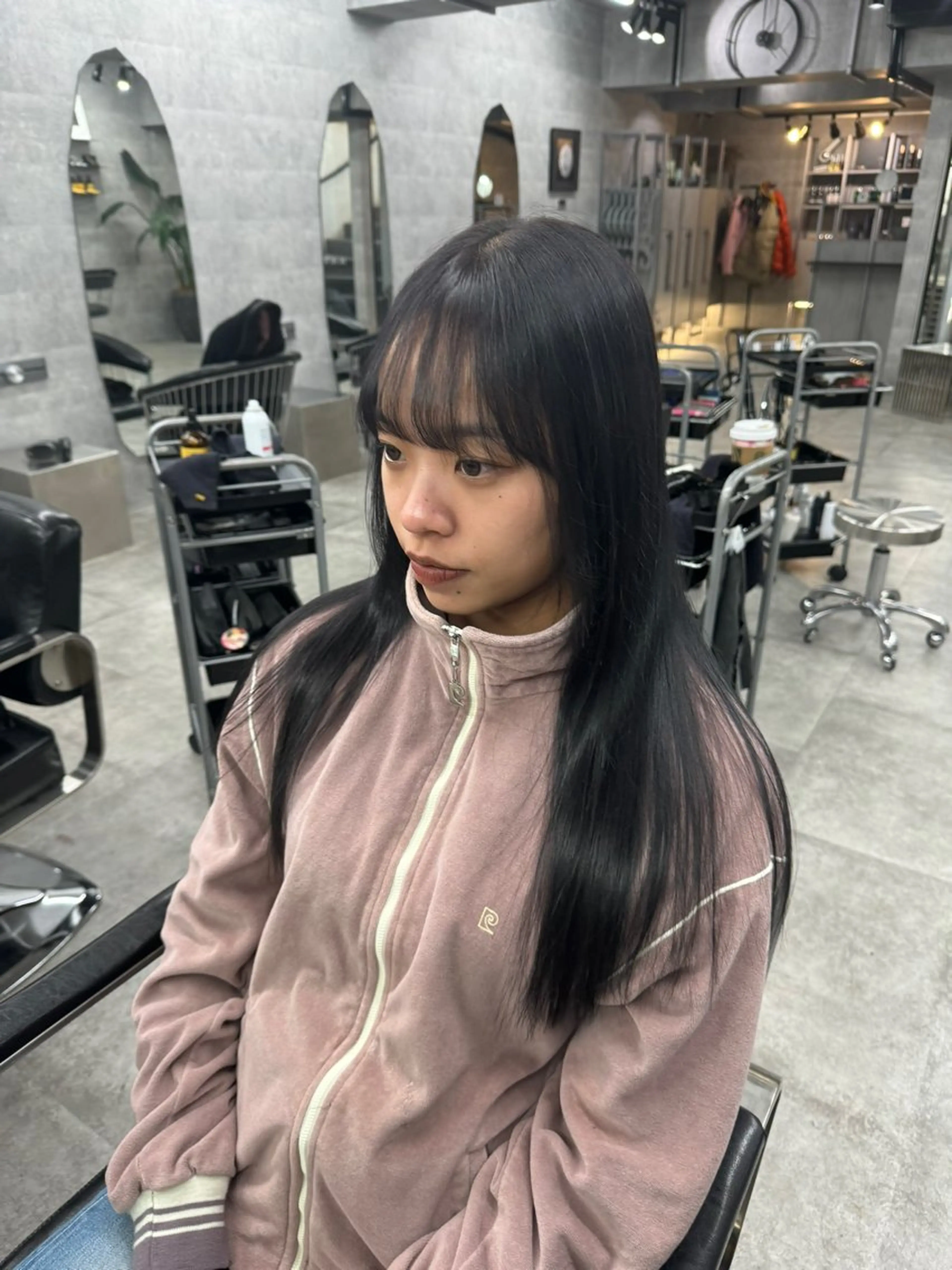 ロング カラー カット ヘアカラー トリートメント You/透明感カラー レイヤーカット/ボブのヘアスタイル