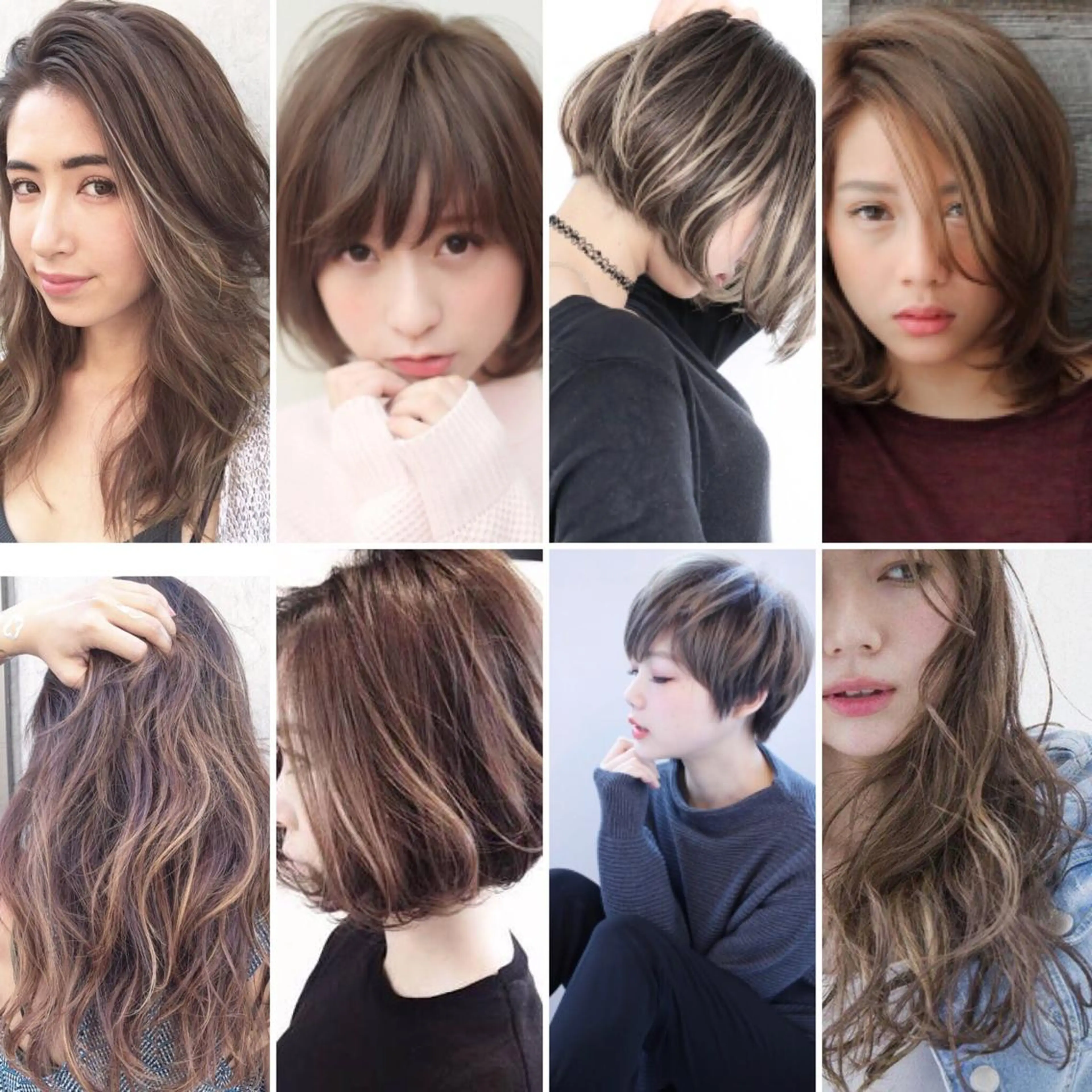 カラー ブリーチ ハイライトカラー 外国人風カラー ヘアカラー エレガンス 六甲店のヘアスタイル