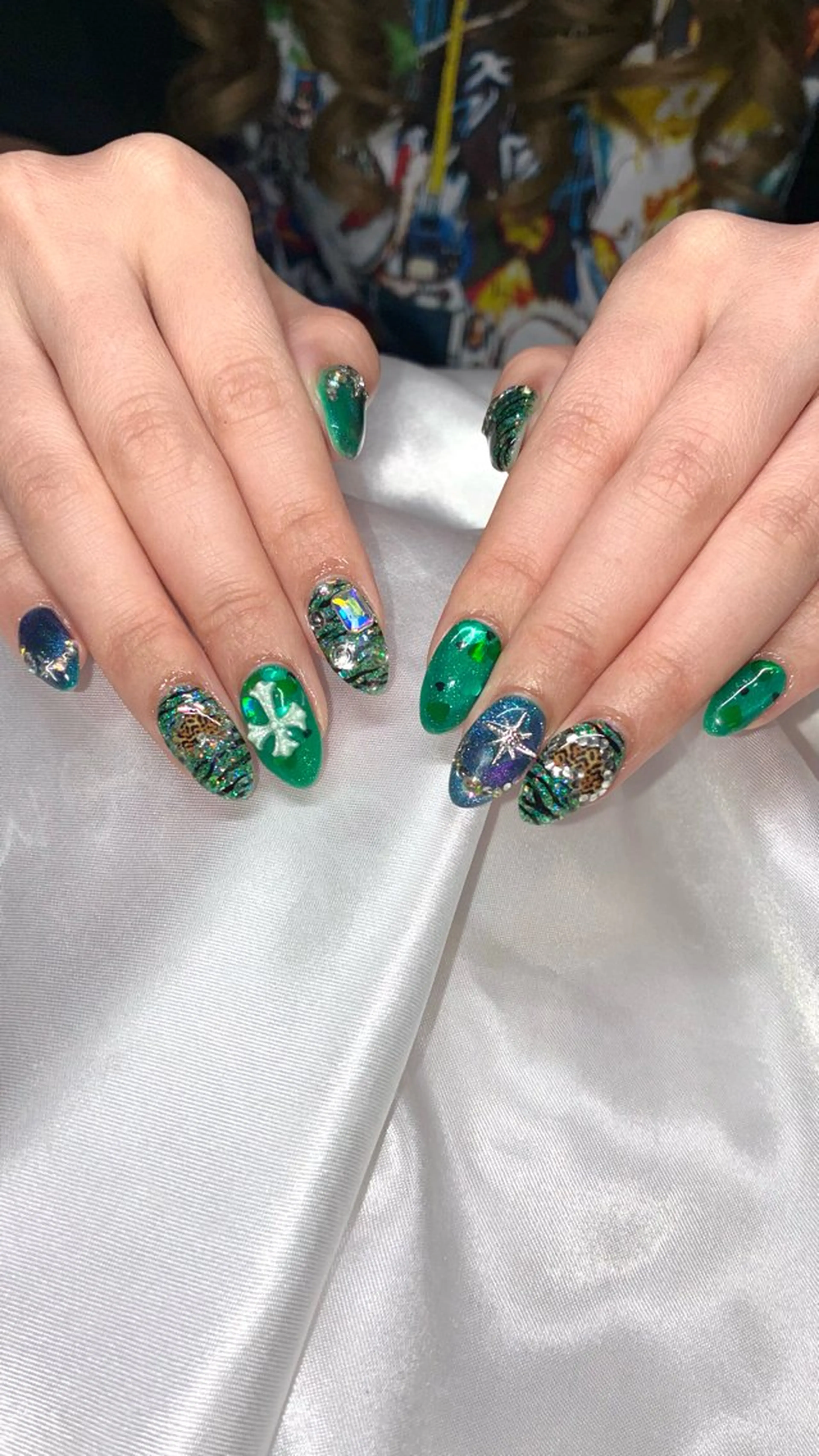 ネイル ジェルネイル マグネットネイル ハンドネイル Nail ヌシん家 AKANEのネイルデザイン