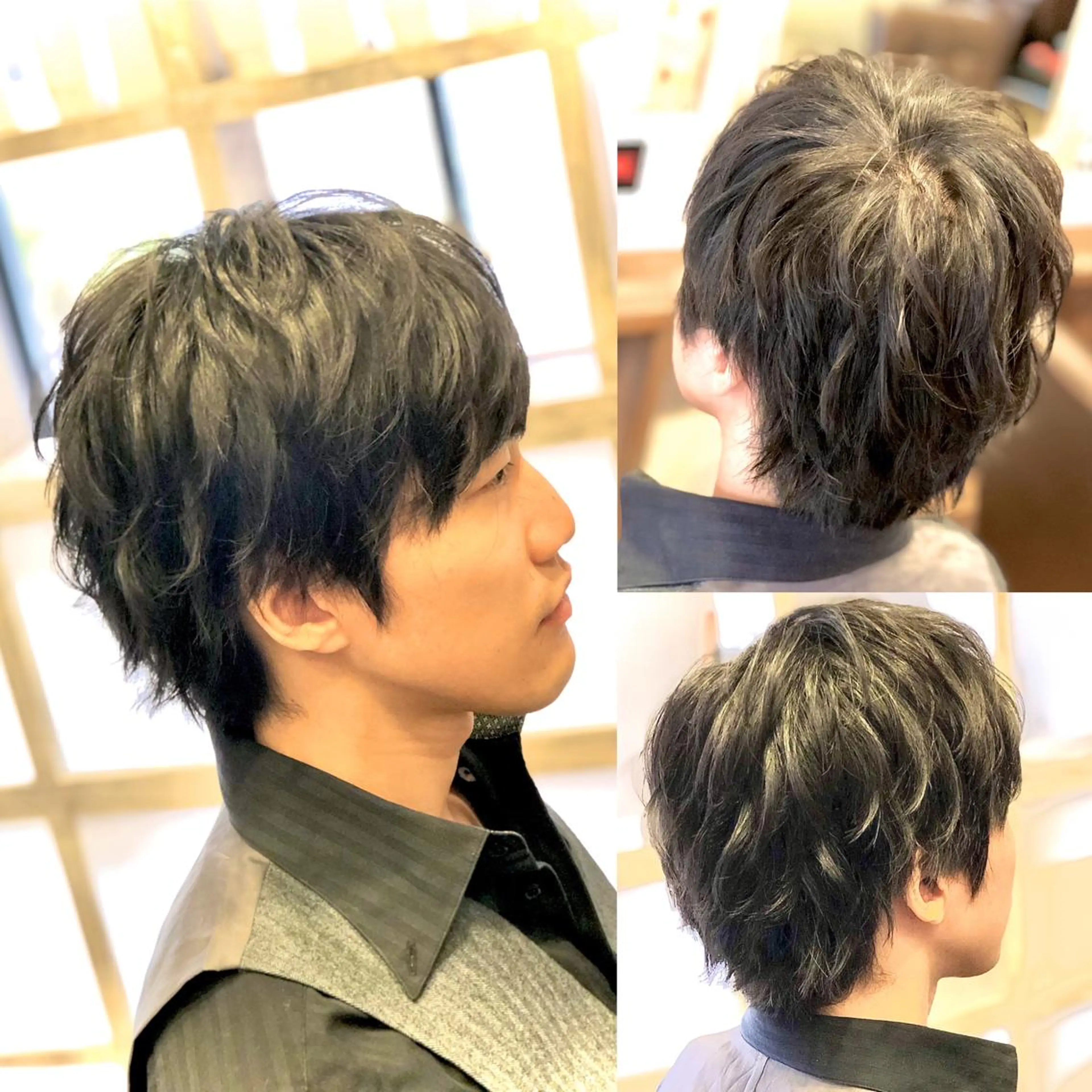 ショート メンズ メンズパーマ ✨最強美容師✨ 💙にっしー西村💙のヘアスタイル