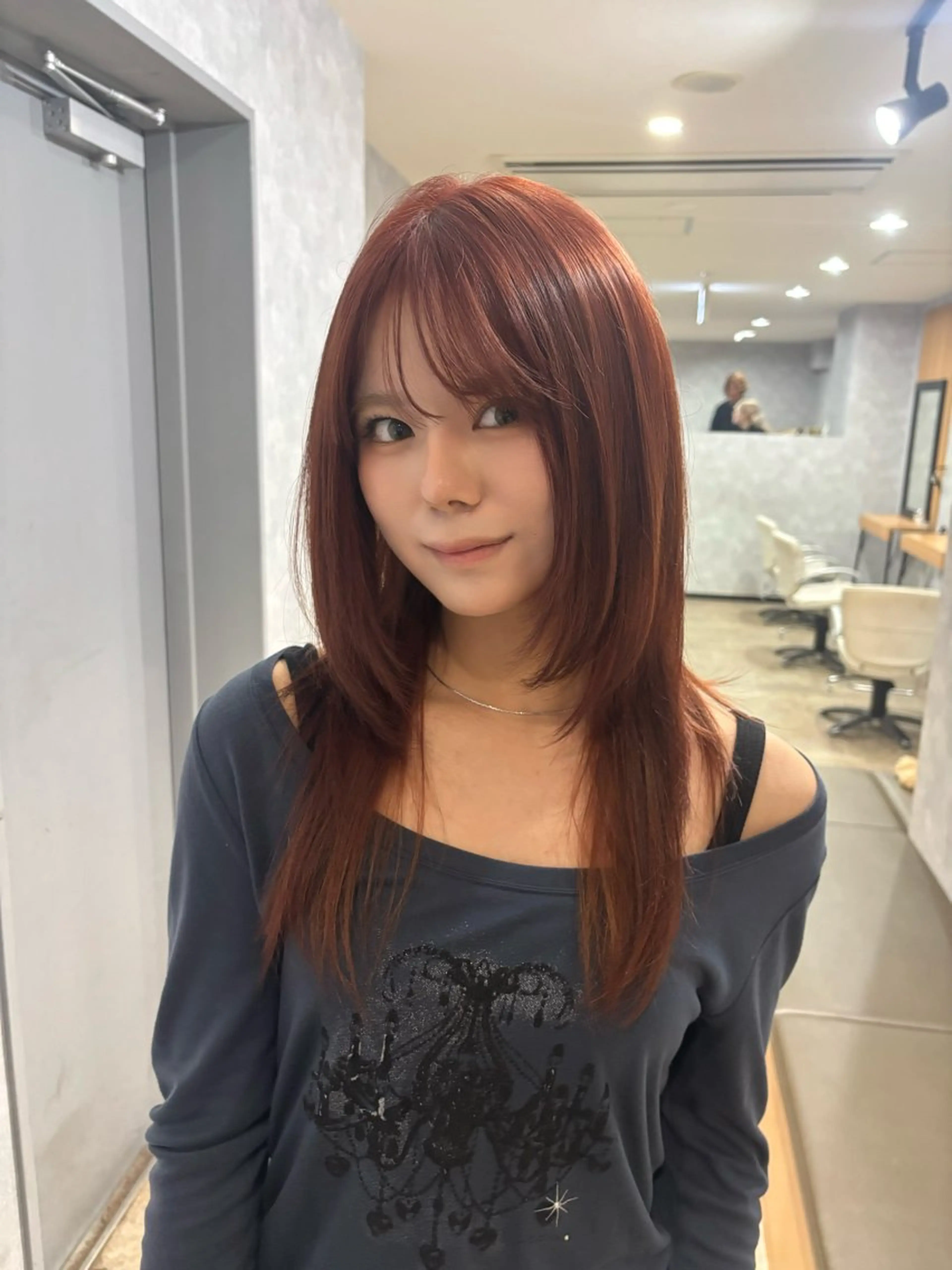 ロング カラー カット ヘアカラー トリートメント 🌐NATSUMI 🌐【寒色カラー】のヘアスタイル