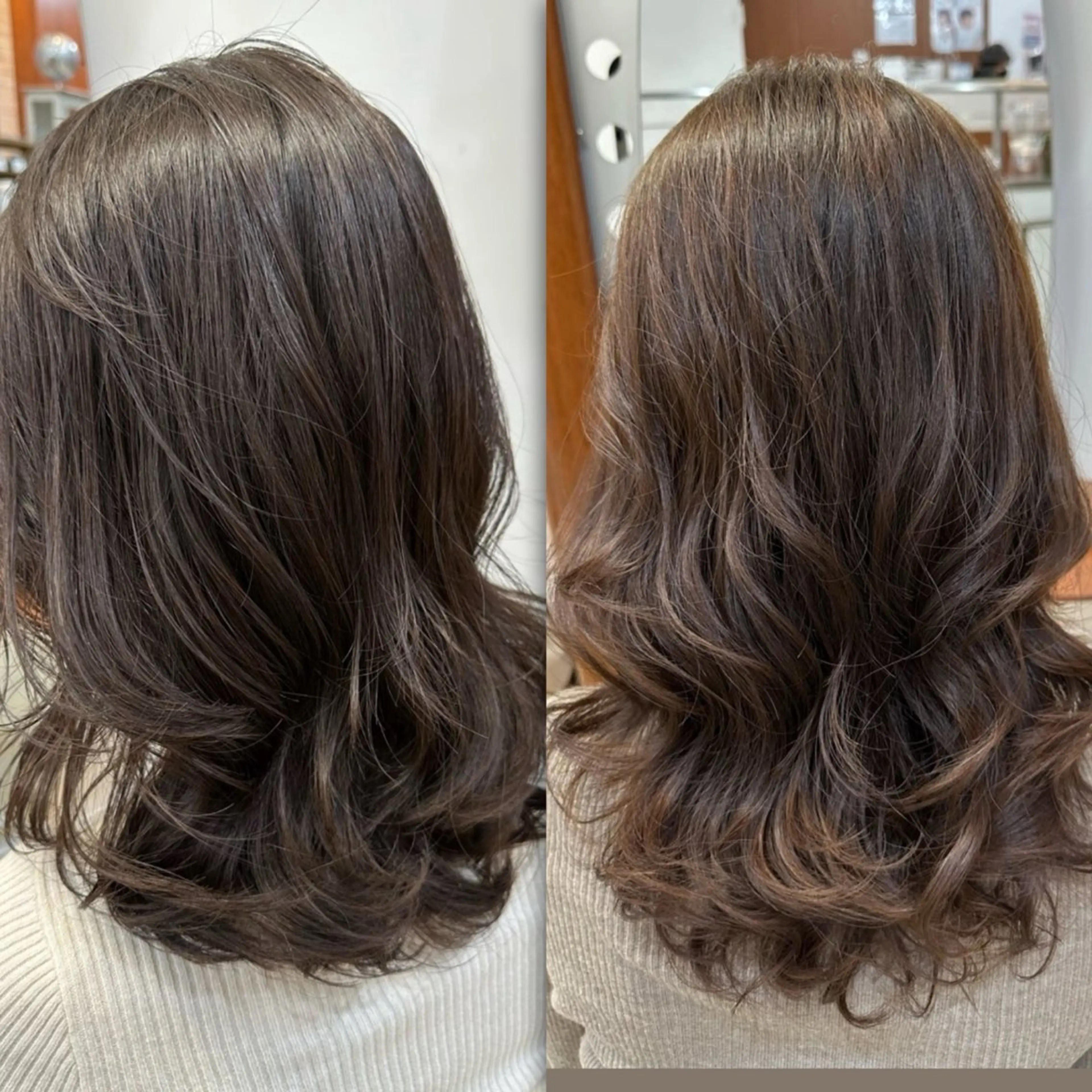 コテ巻き風パーマ【デジタルパーマ】の写真