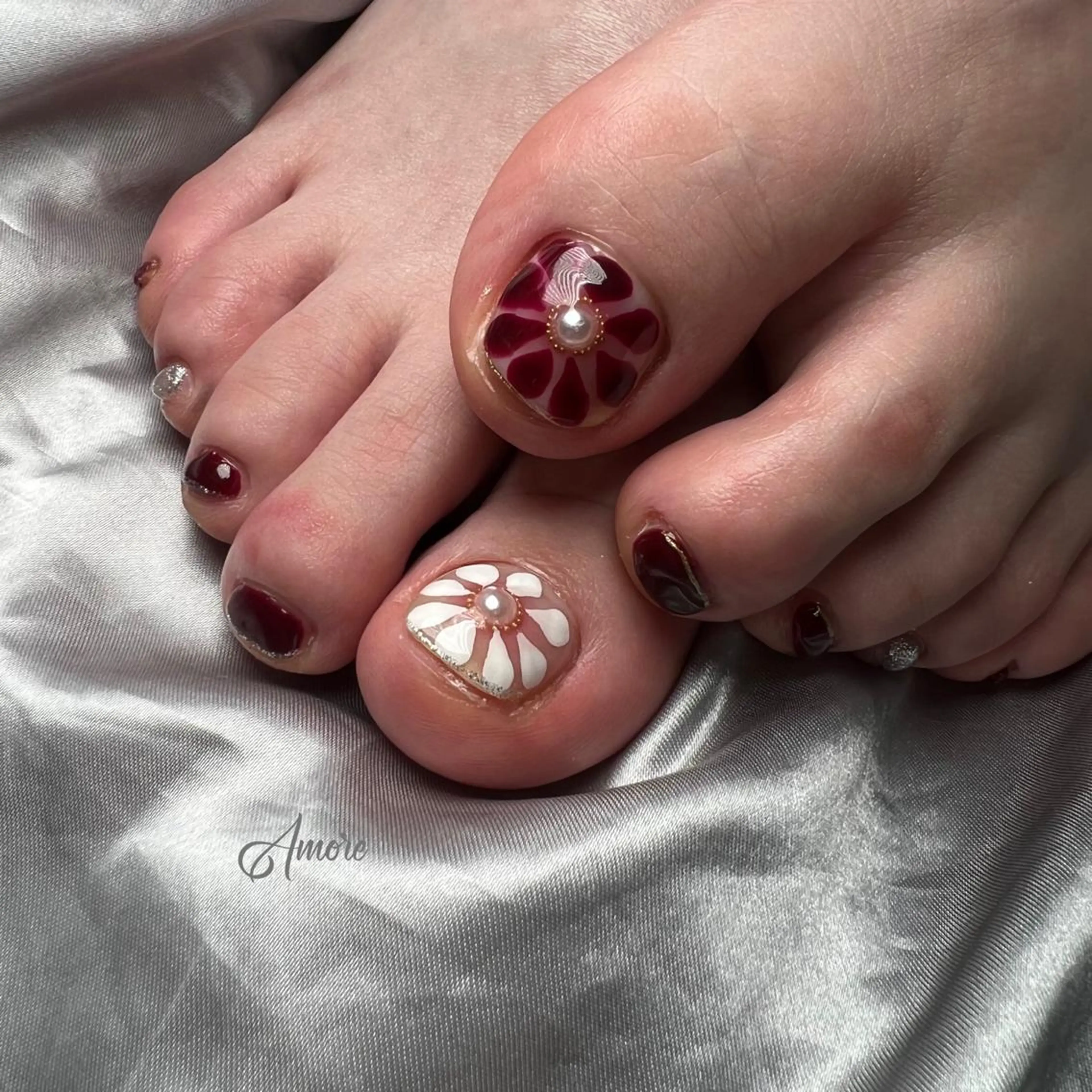 ネイル ジェルネイル 韓国ネイル パラジェル 夏ネイル You kyehwaのネイルデザイン