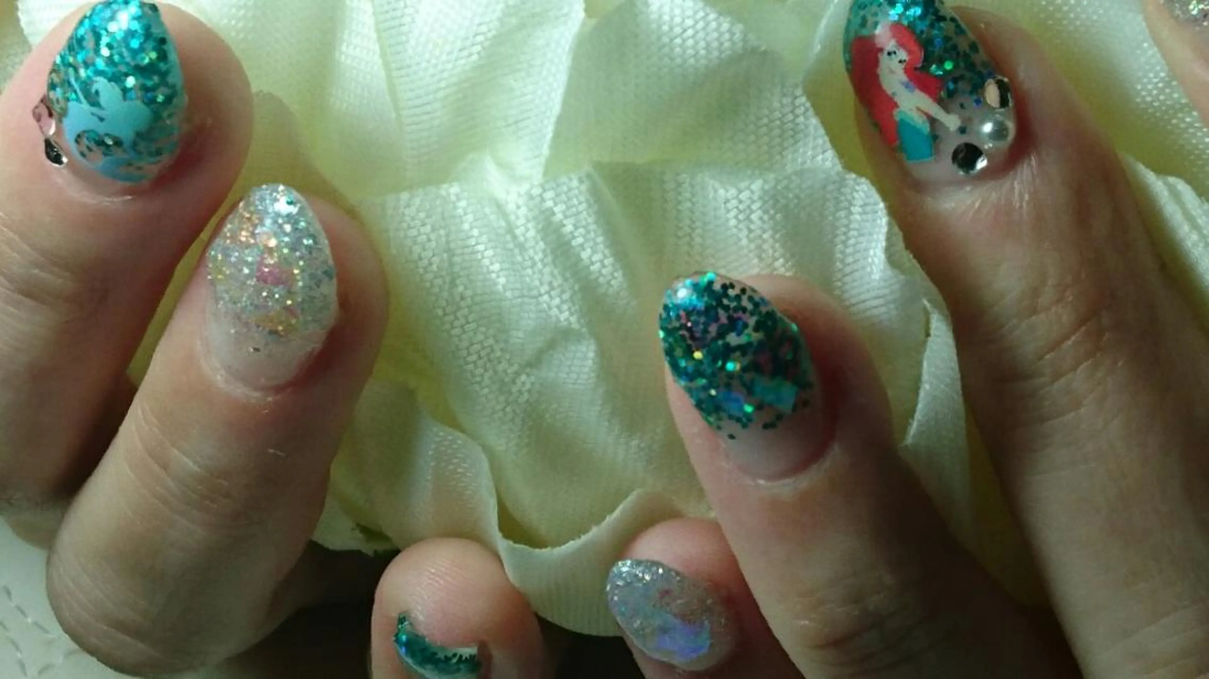 ネイル グラデーション ラメ(グリッター) ラメグラデーション 石江 実希のネイルデザイン