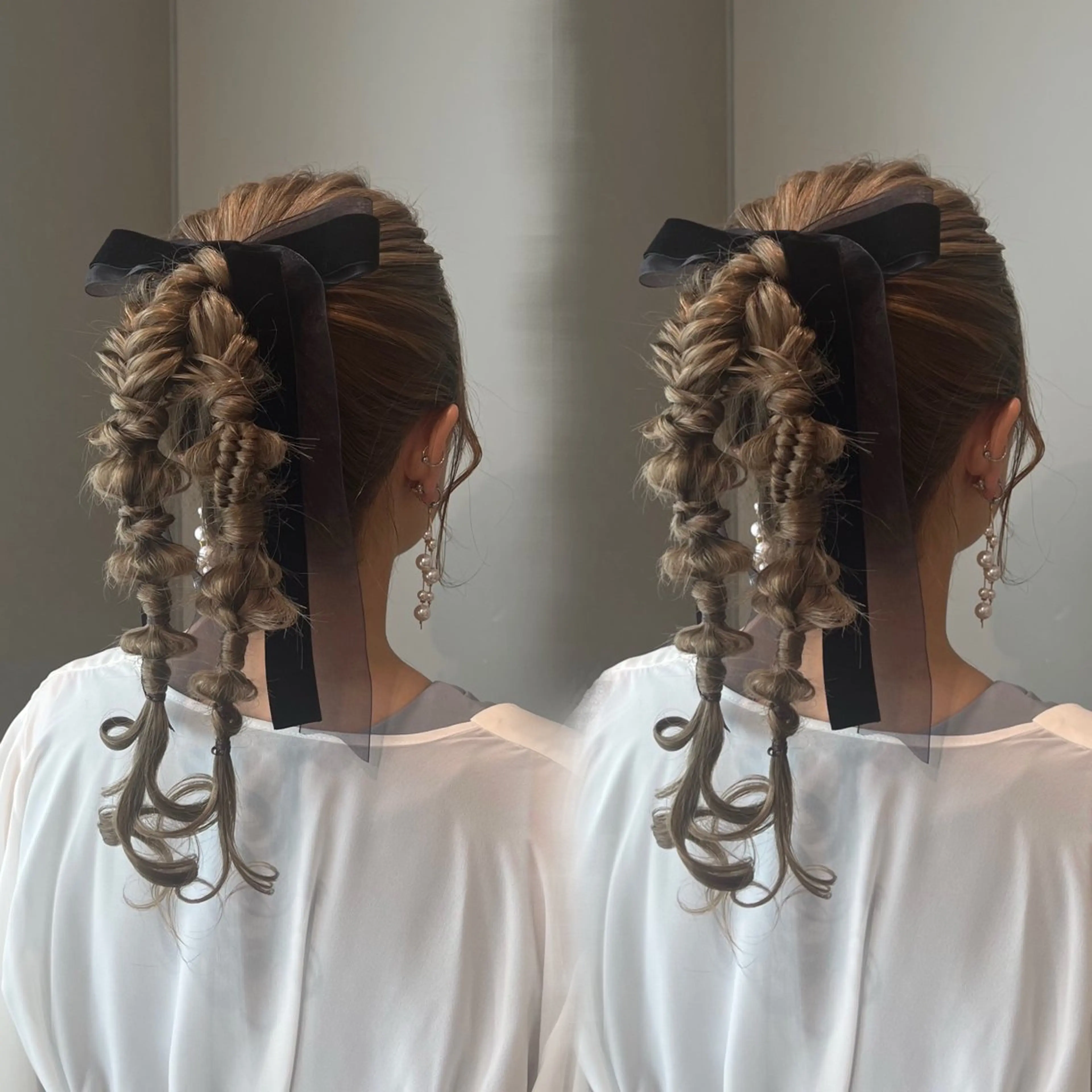 ロング ヘアアレンジ ヘアセット エクステ/ハイトーン /HARUNAのヘアスタイル