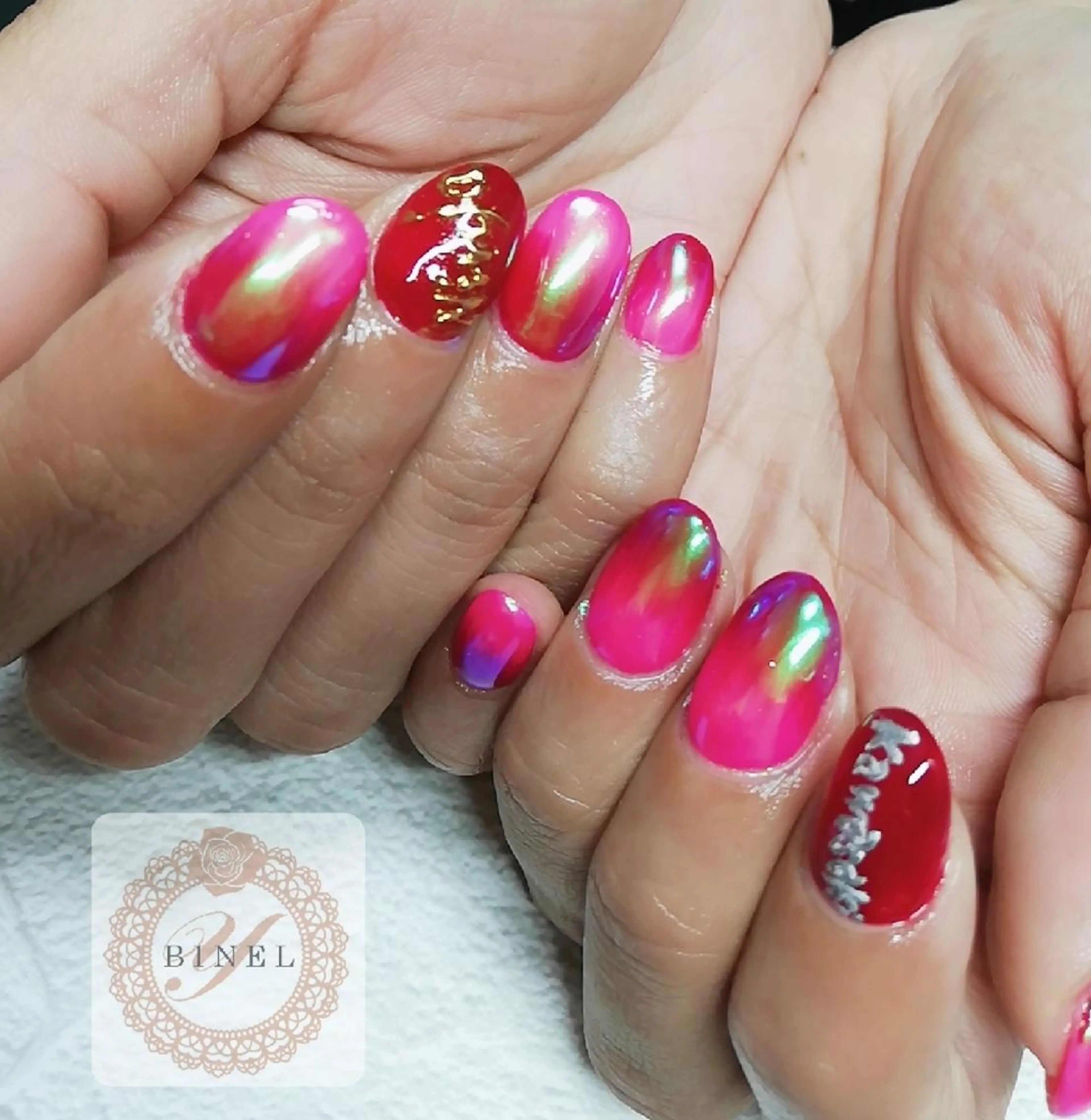 ネイル アートネイル 持ち込み ハンドネイル Nail Salon Y.BINELのネイルデザイン