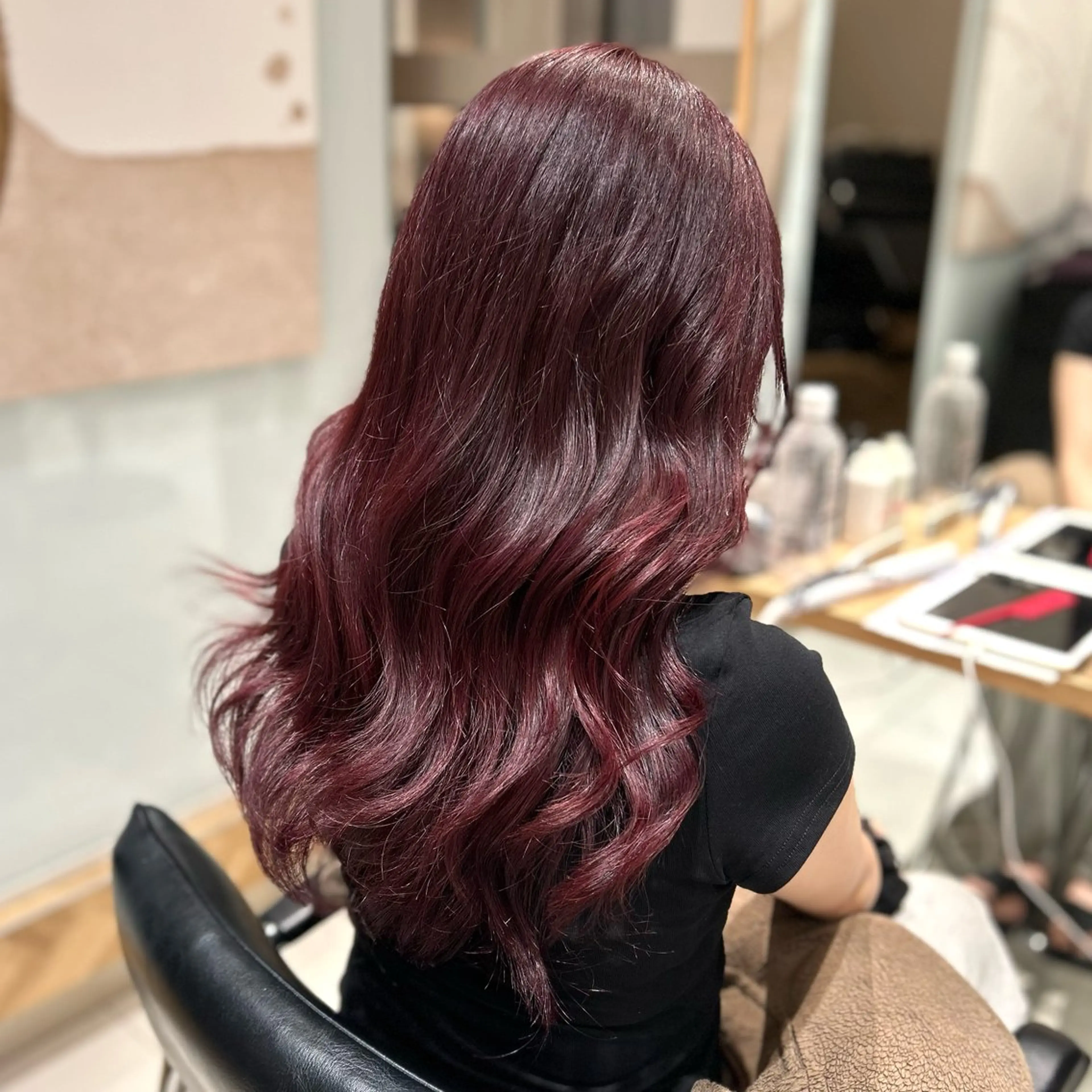 【赤髪クーポン👠】ブリーチなしダブルカラー❤️大人気ワインレッド、ワンホンレッド、高発色レッドカラーはこちらから🥀の写真