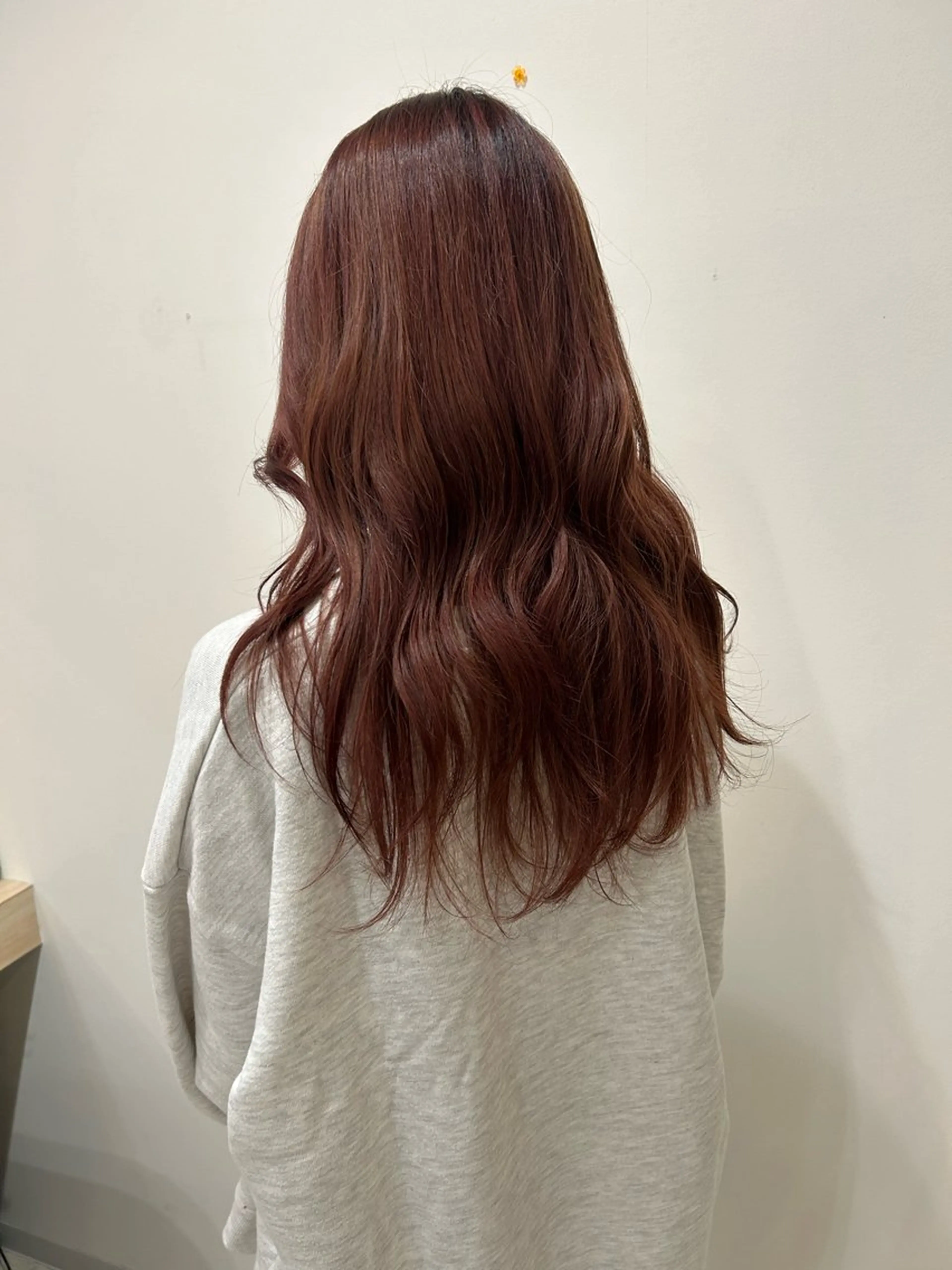 ロング ピンクブラウン 北崎 花のヘアスタイル