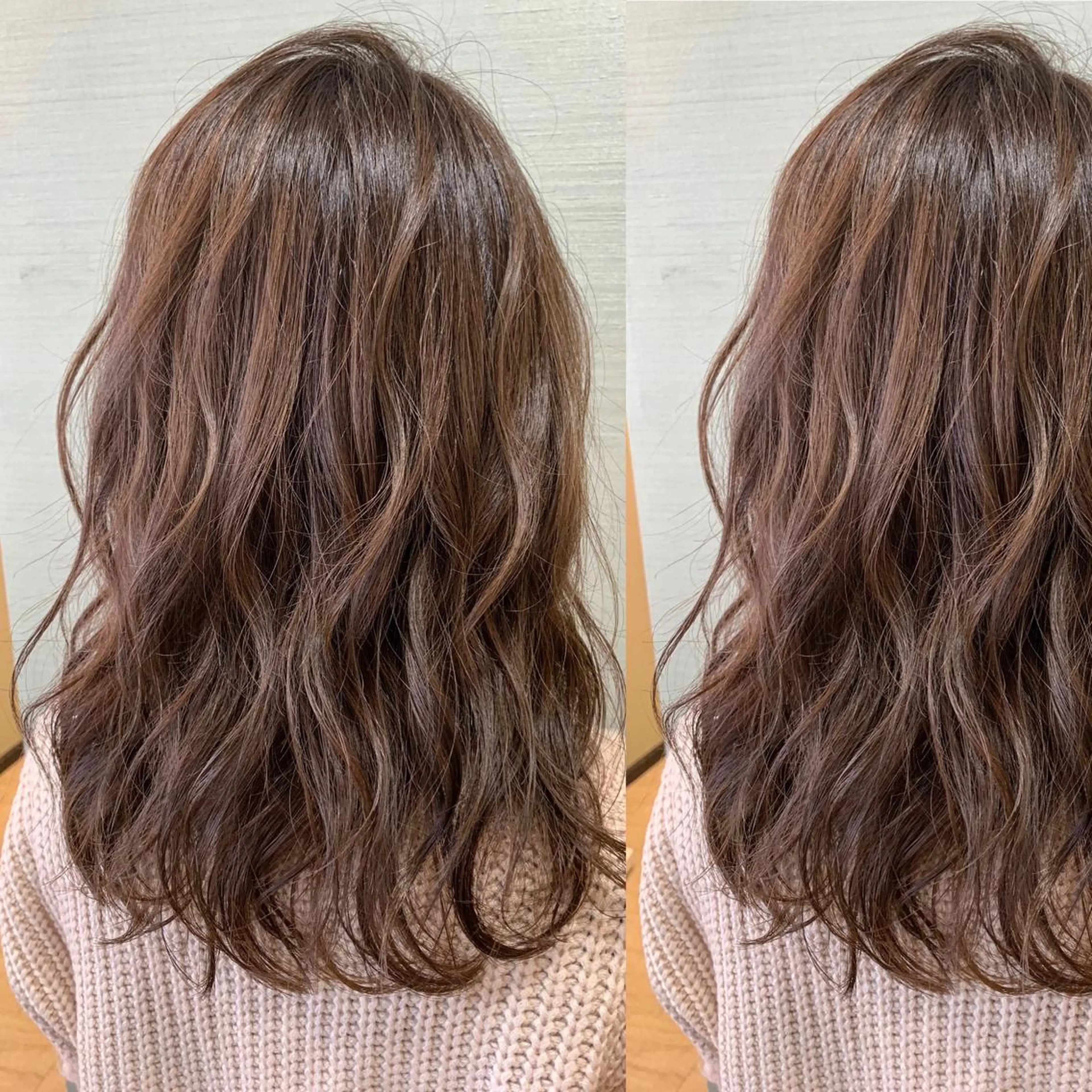 セミロング カラー box  mico. mutsumiのヘアスタイル