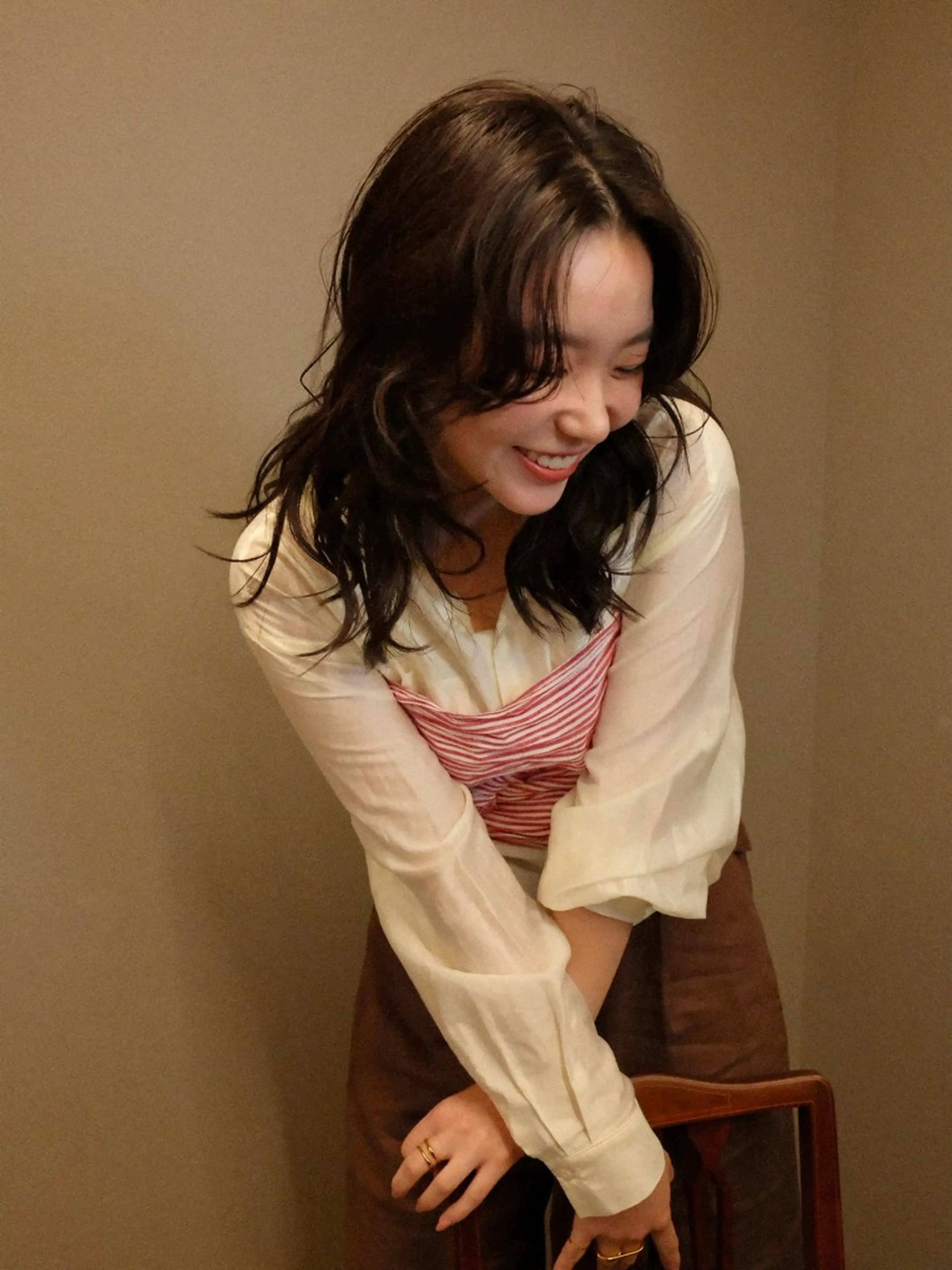 ミディアム パーマ/透明感カラー 元町🌱takutoのヘアスタイル