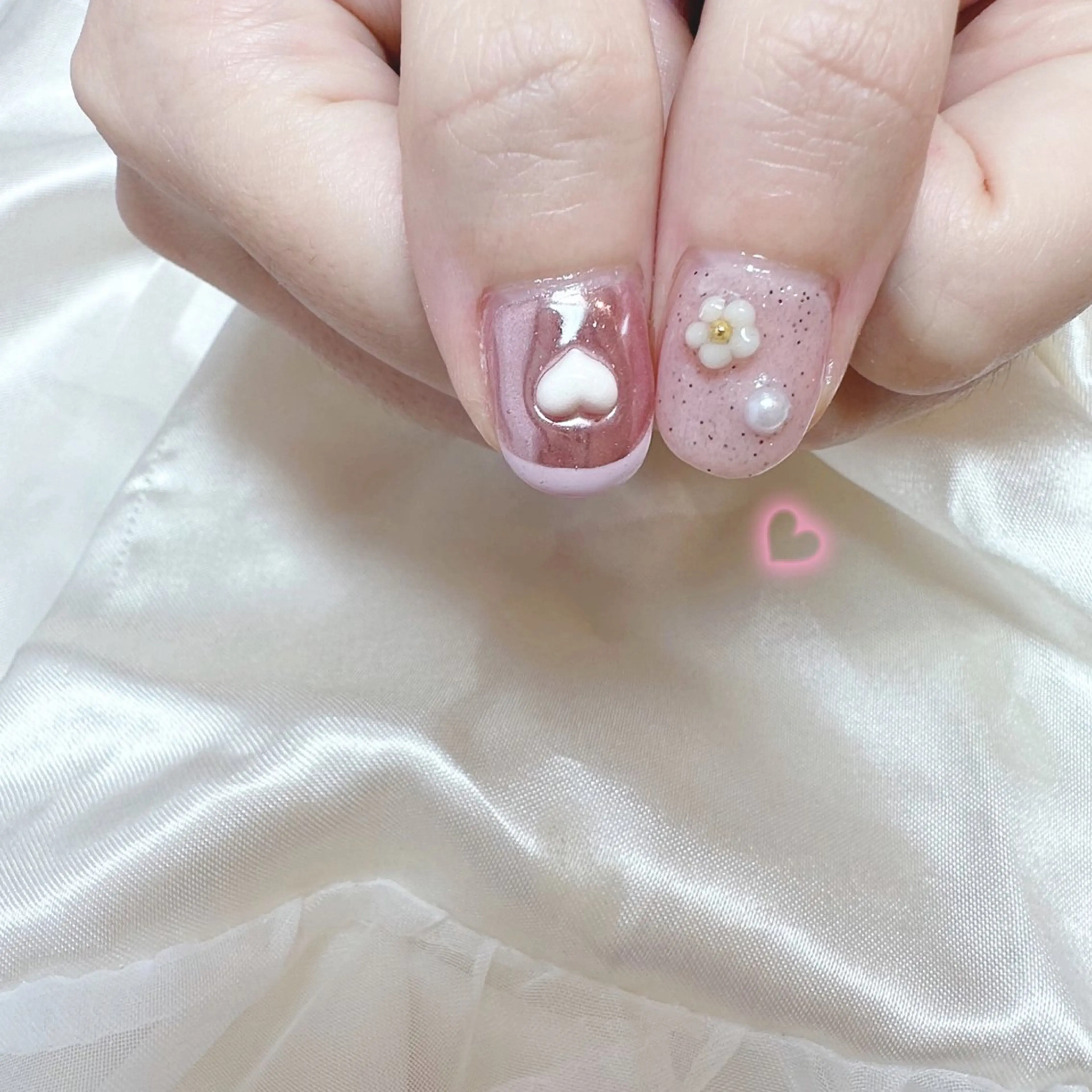 ネイル ハンドネイル lili.nail y2k/長さ出しのネイルデザイン