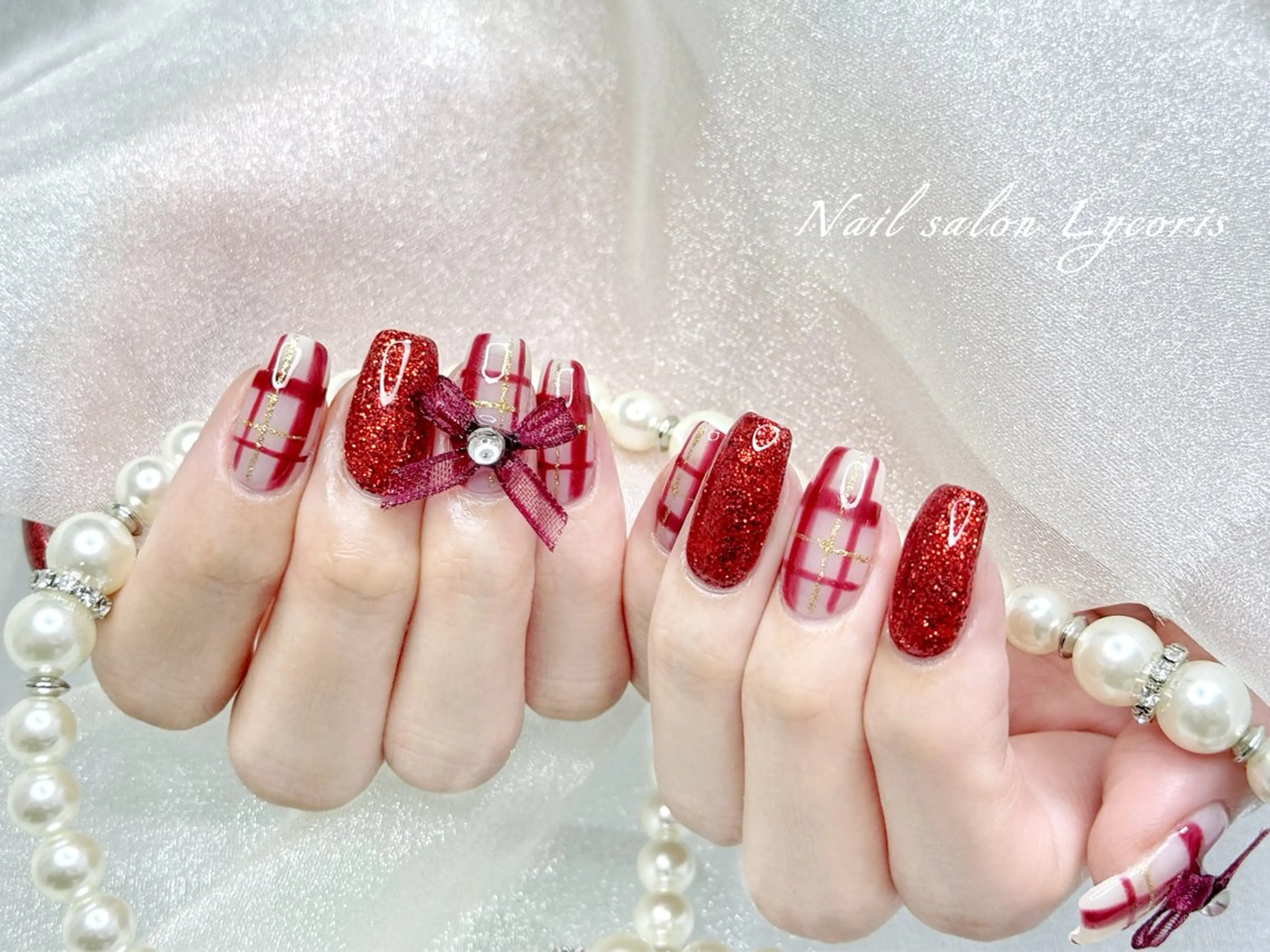 ネイル 持ち込み ハンドネイル Nail salon Lycoris キキのネイルデザイン