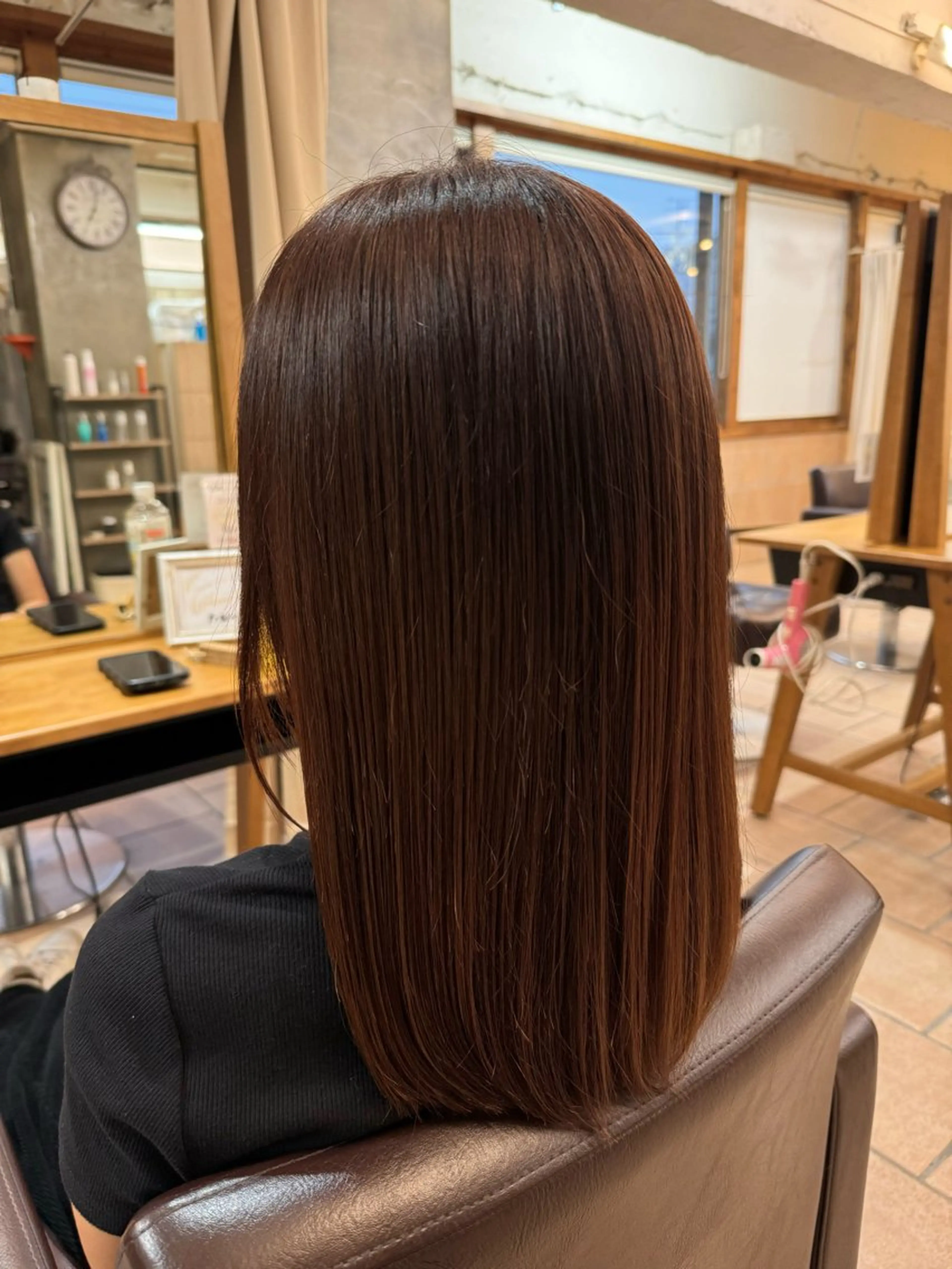 🤍全員クーポン🤍レディースカット＋縮毛矯正＋Aujua4stepトリートメントの写真