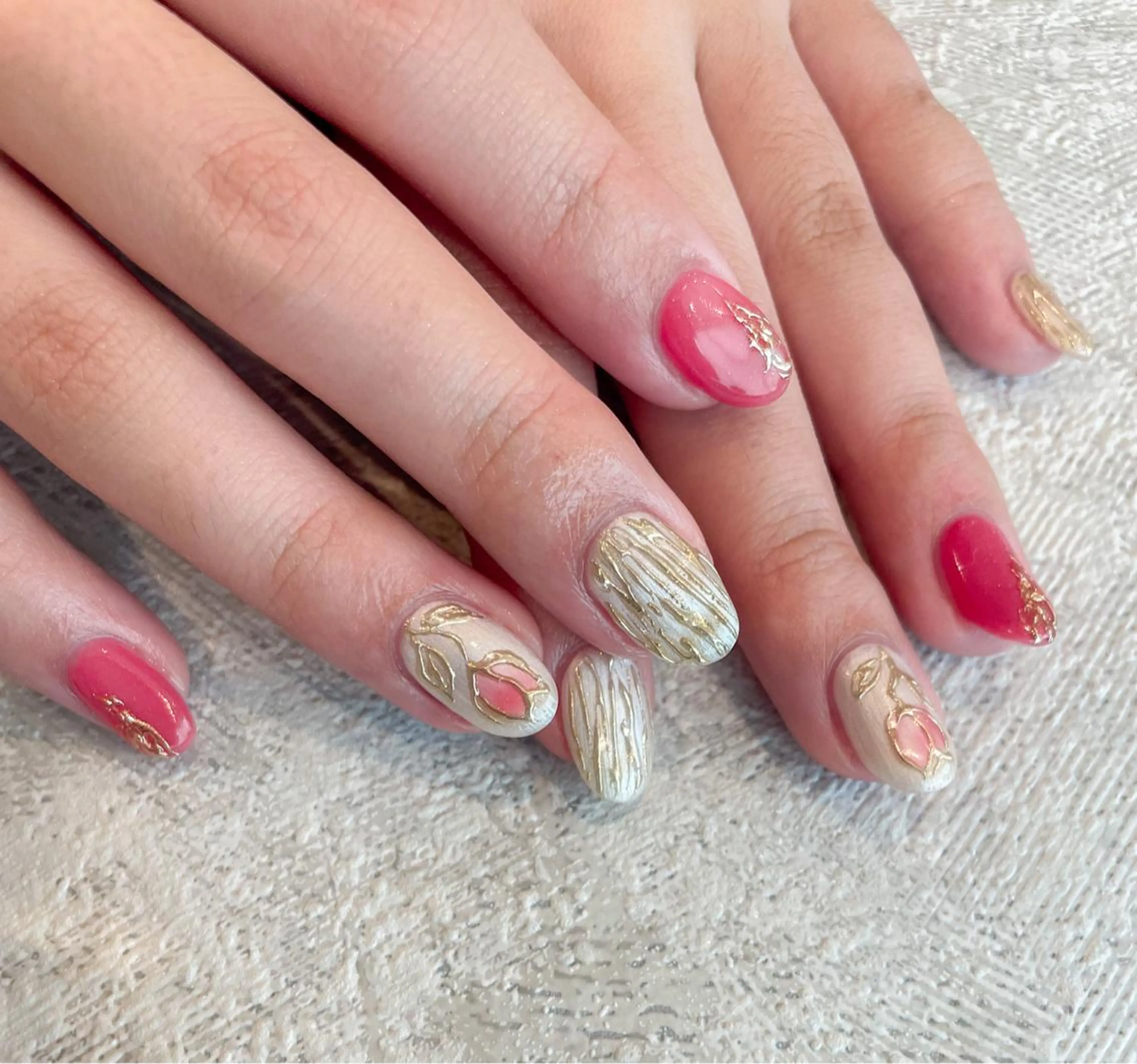 ネイル フラワーネイル ハンドネイル ハンドケア Lira nailのネイルデザイン