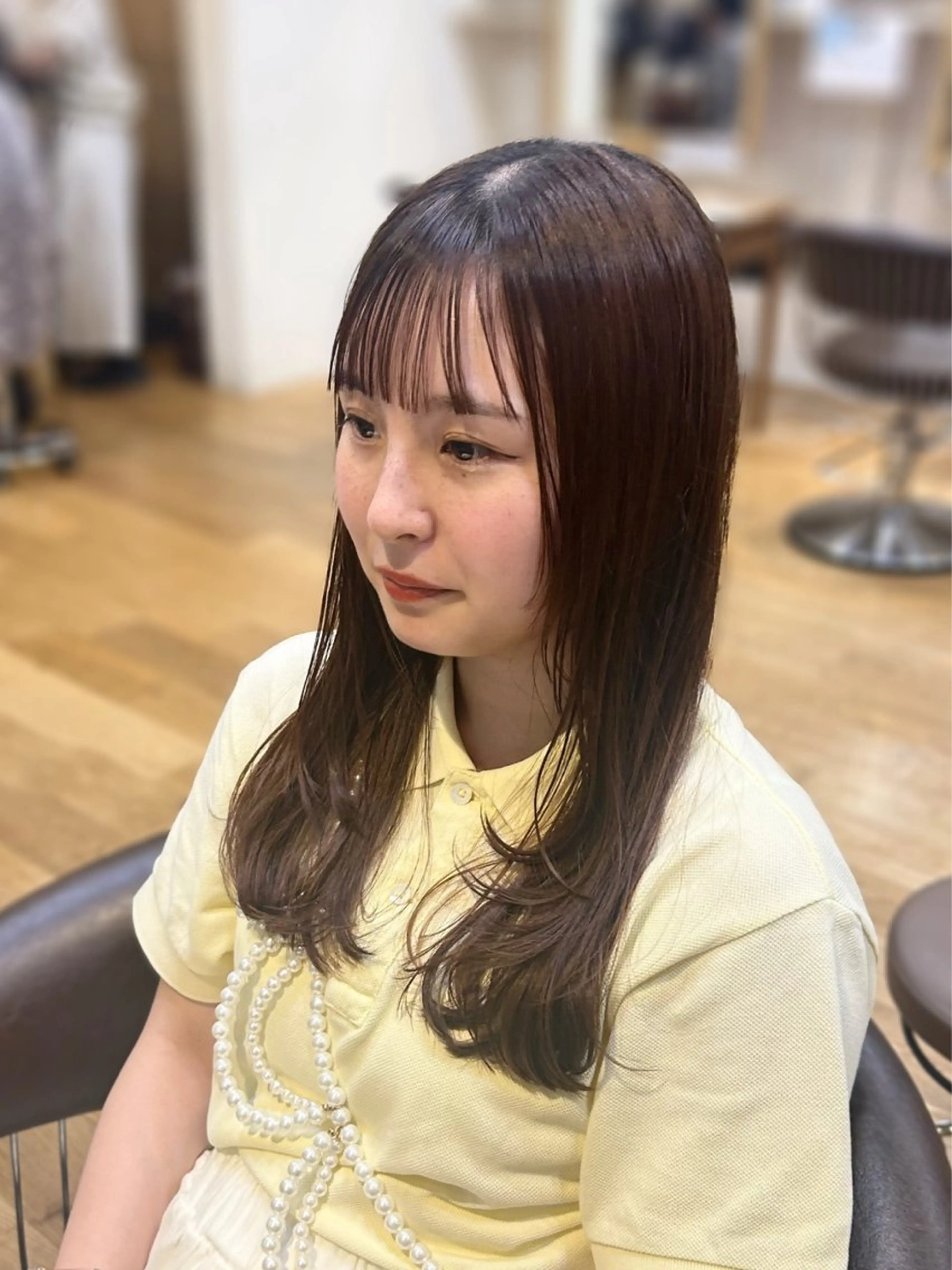 セミロング レイヤーカット 似合わせカット カット nana/ボブ/ レイヤー/梅田のヘアスタイル