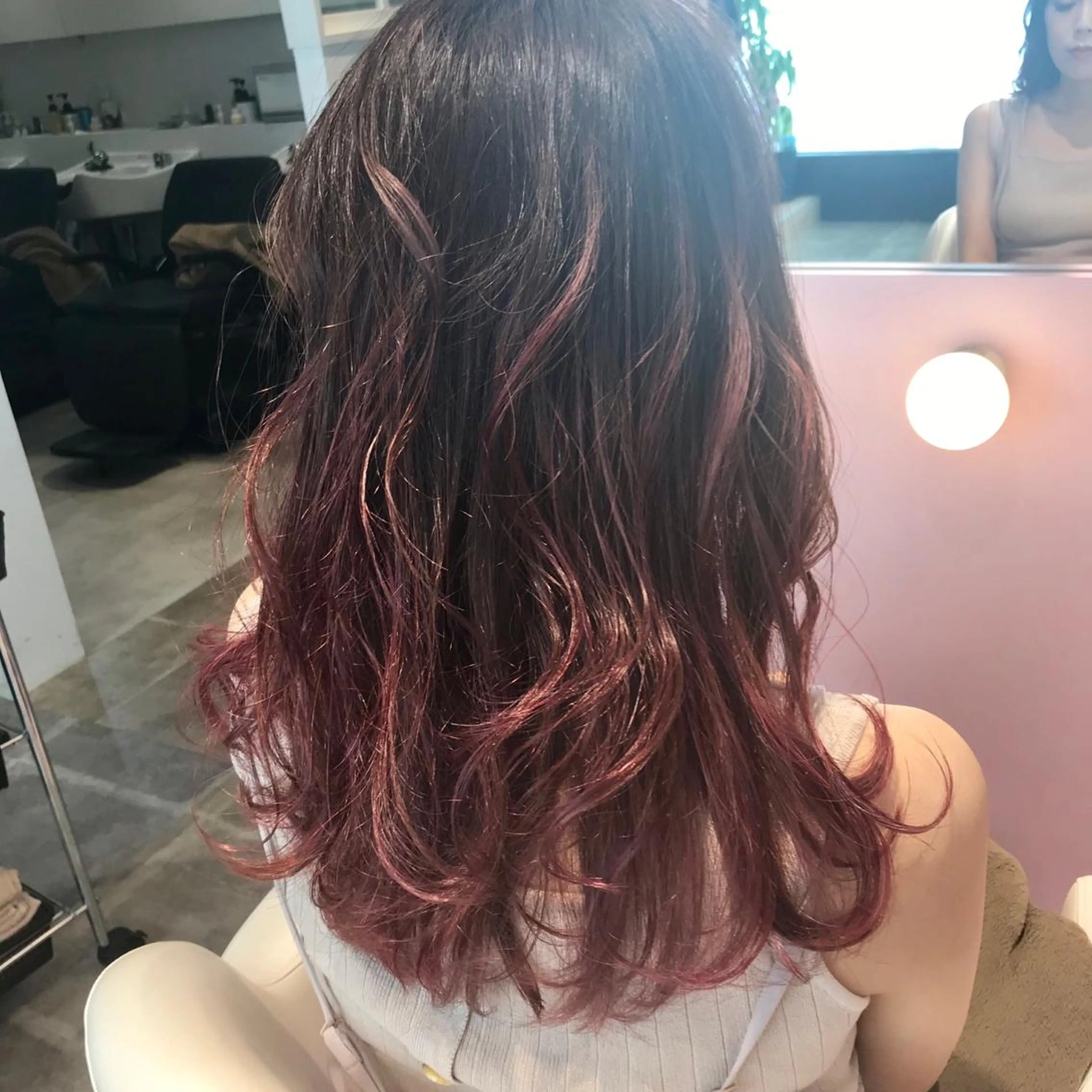 セミロング カット ヘアカラー トリートメント 所渉/韓国レイヤー /ウルフカットのヘアスタイル