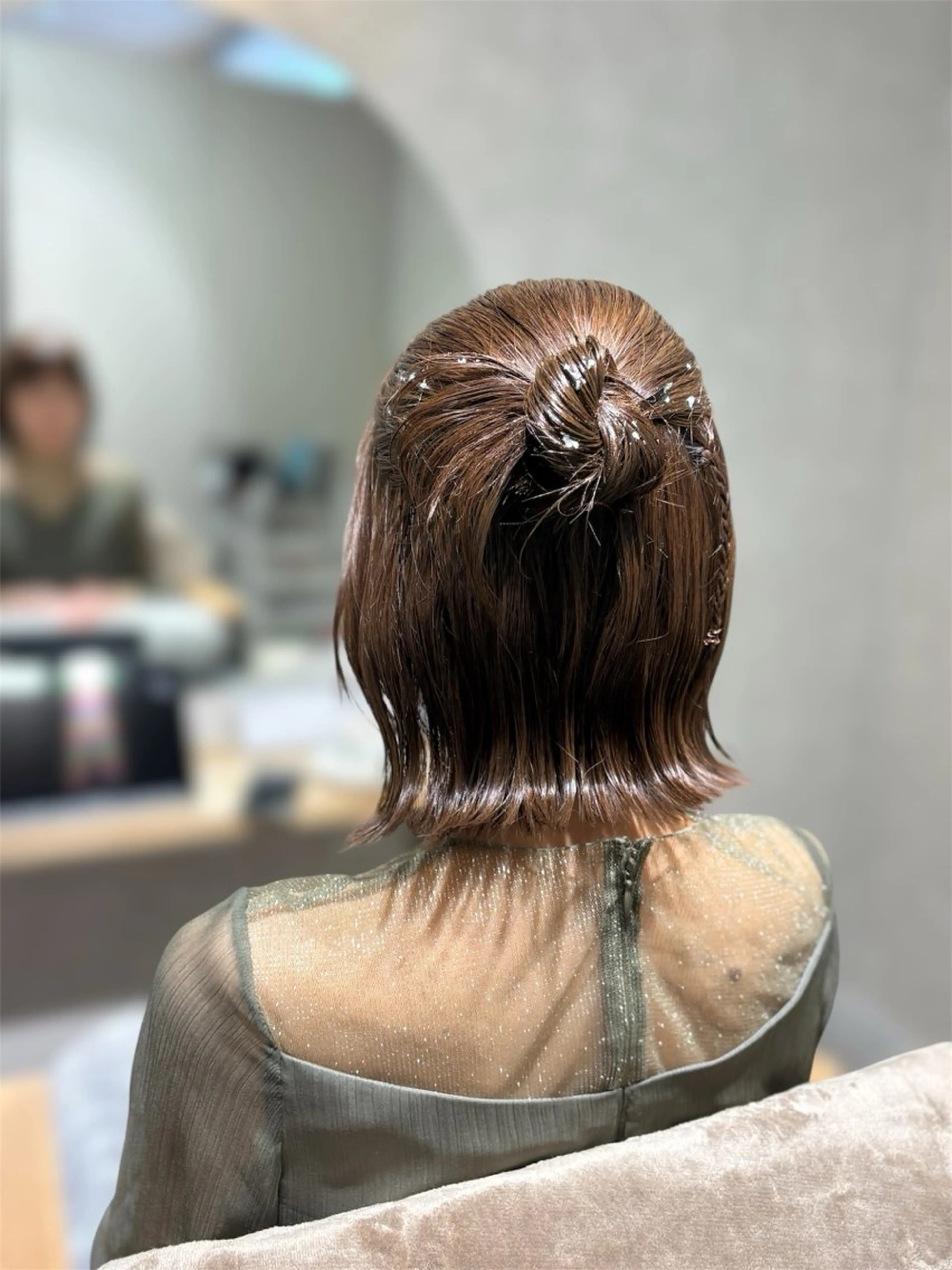 ヘアアレンジ ハーフアップ ヘアセット ✨NEW OPEN/ 美髪矯正/山田千里✨のヘアスタイル