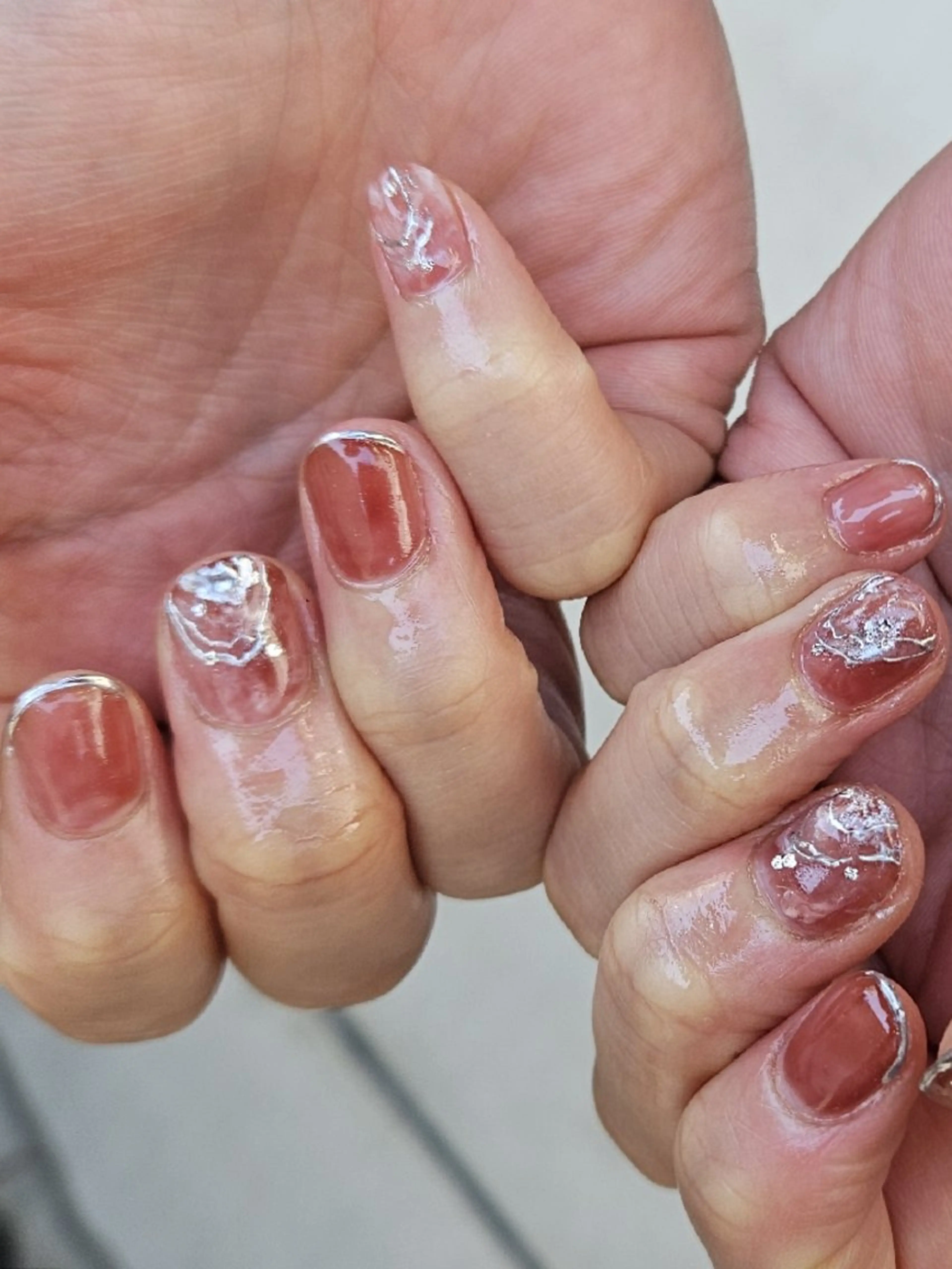 ネイル ハンドネイル shellnail さなえのネイルデザイン