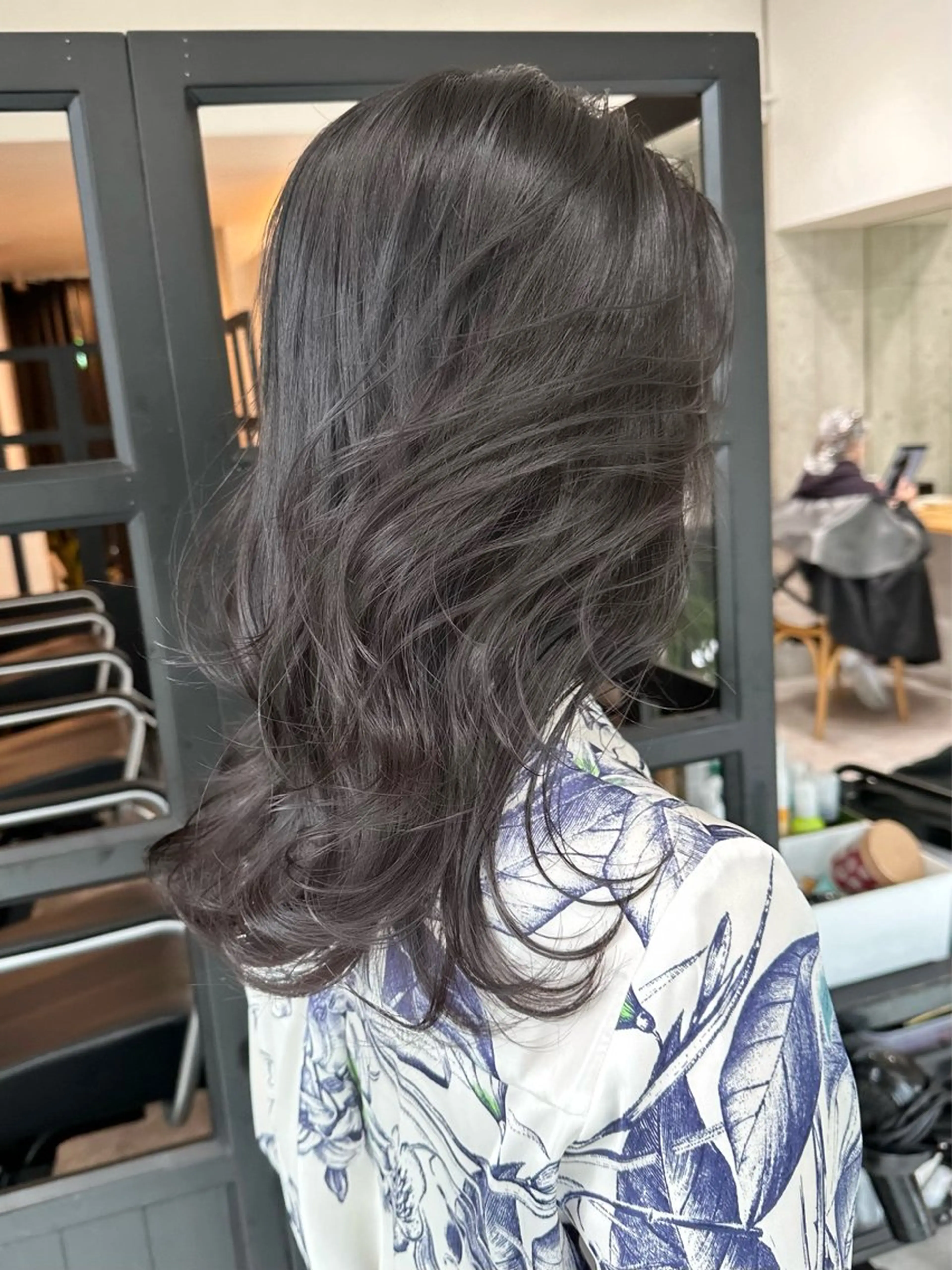 セミロング カット ヘアカラー トリートメント ✨透明感カラー/縮毛 恵比寿HAYATO✨のヘアスタイル