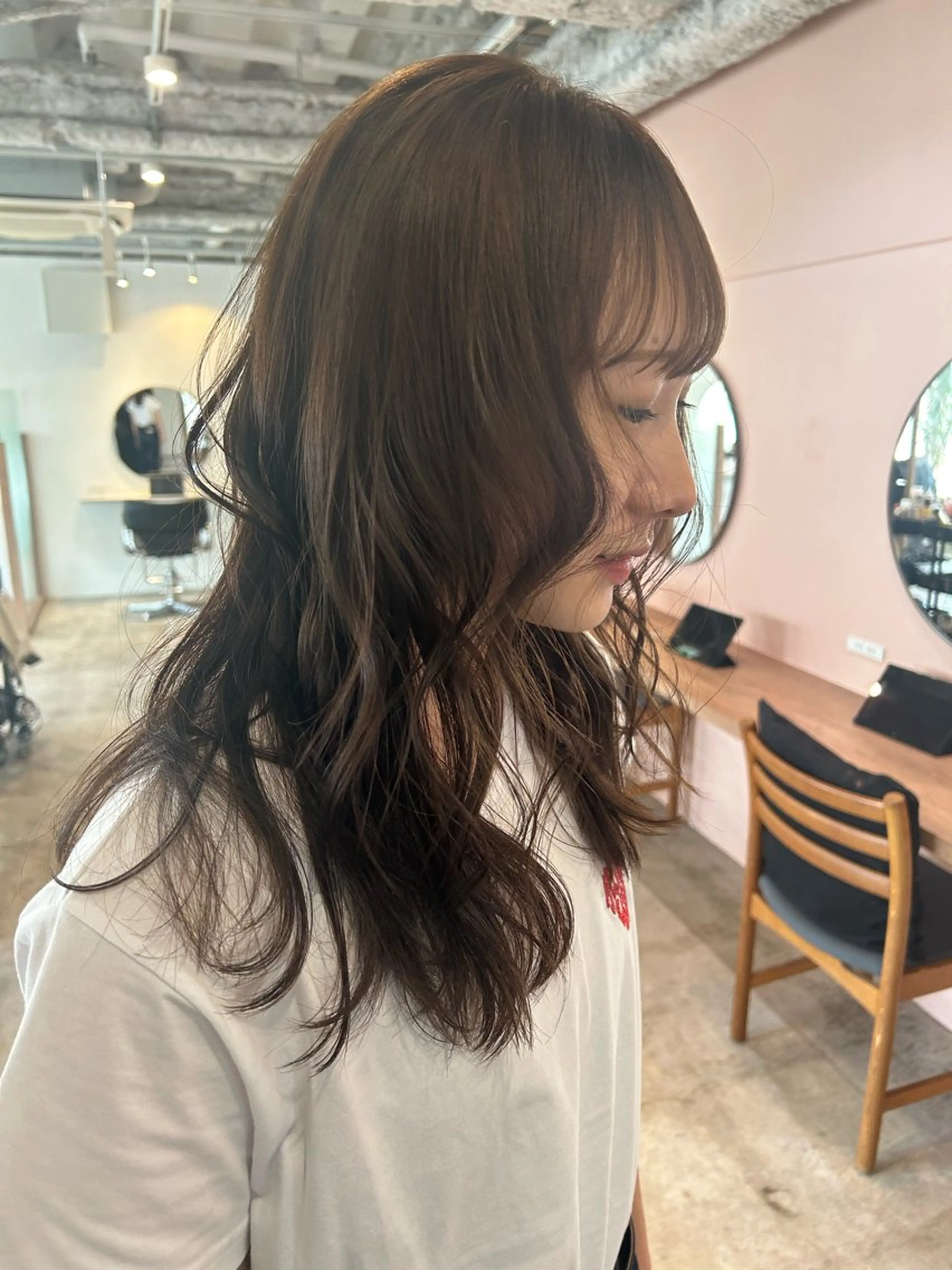ロング カラー カット ヘアカラー 🎀suzuna 透明感colorのヘアスタイル
