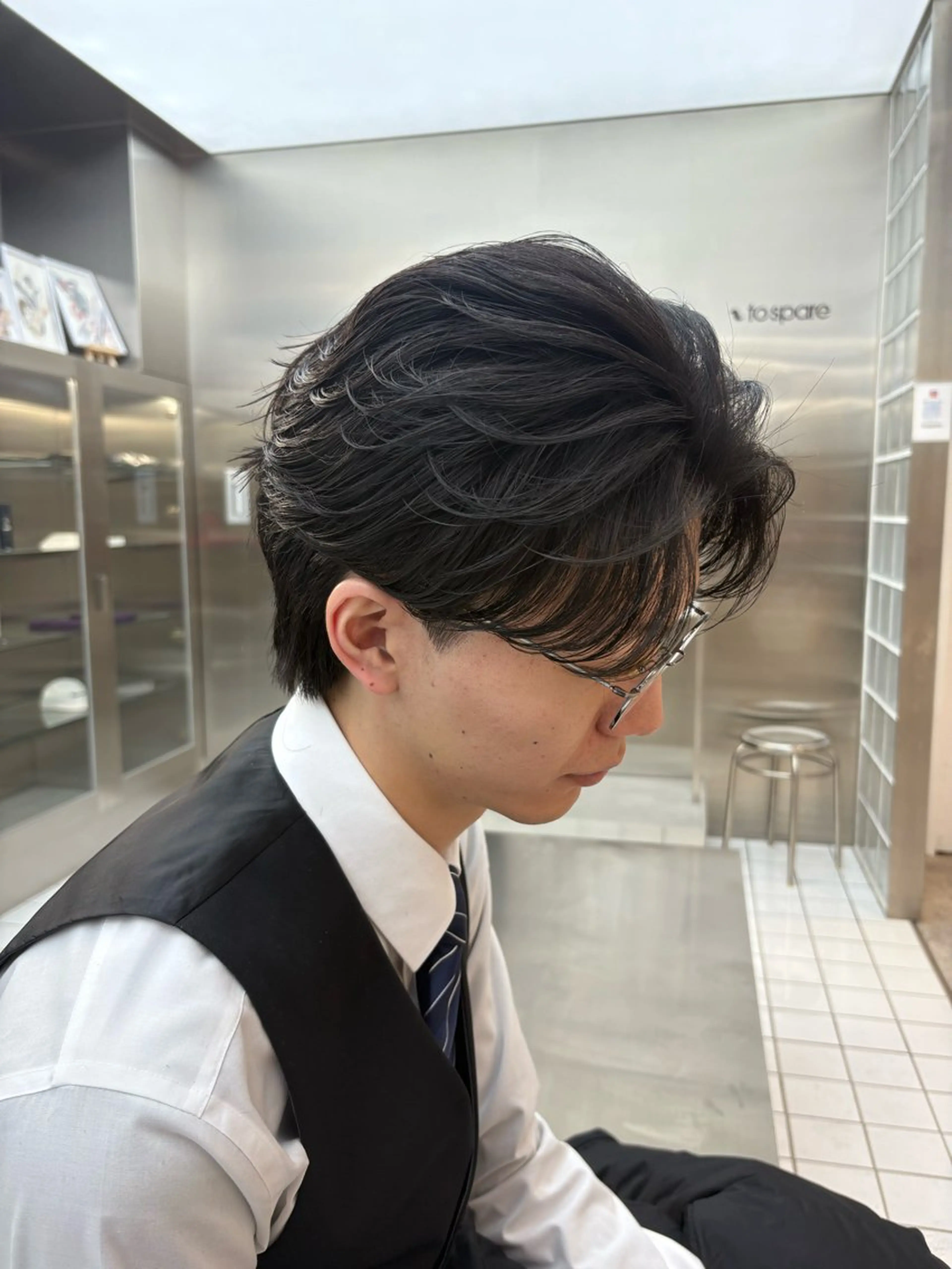 パーマ メンズ カット パーマ fifth 桐山 蒼史のヘアスタイル