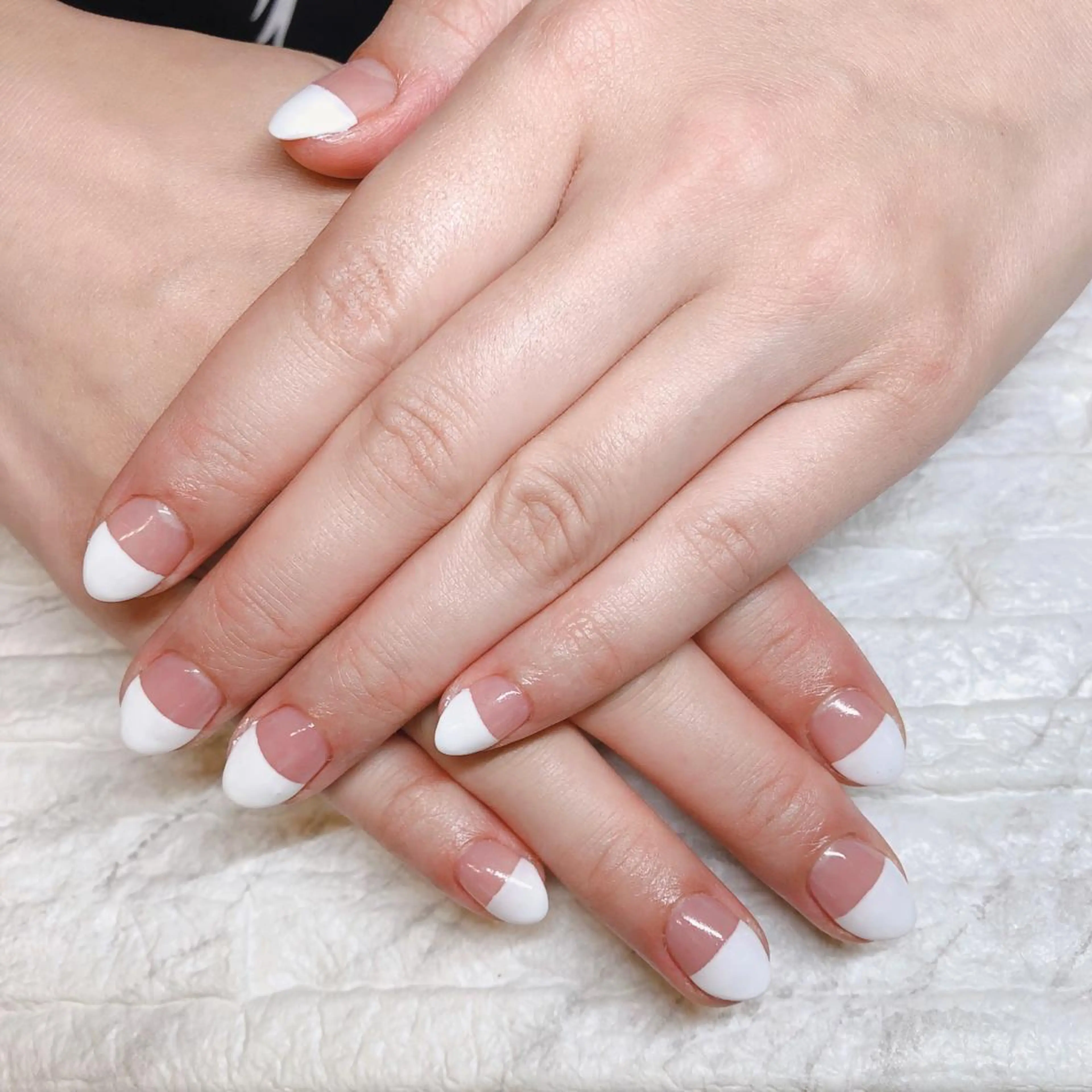 ネイル フレンチネイル 韓国ネイル 中川 ほののネイルデザイン