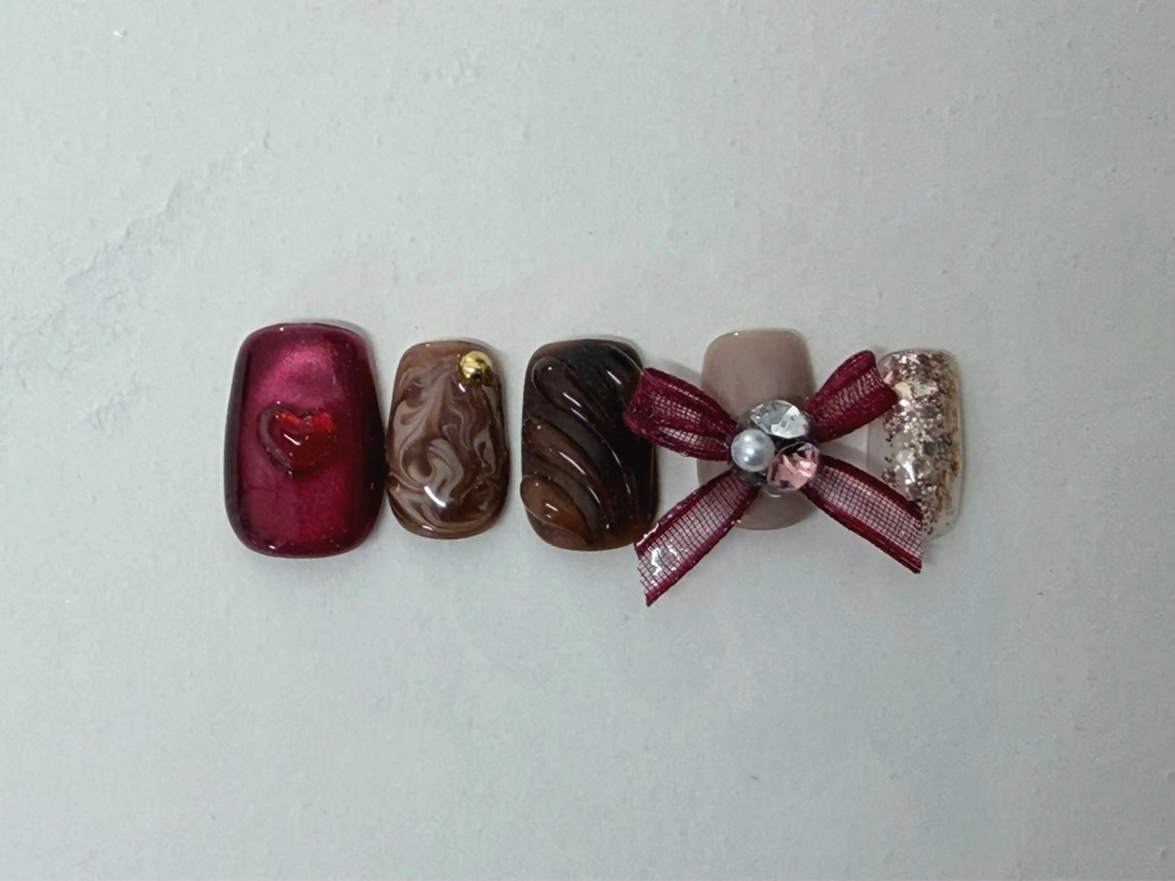 ネイル バレンタイン ハンドネイル Nail Katoのネイルデザイン