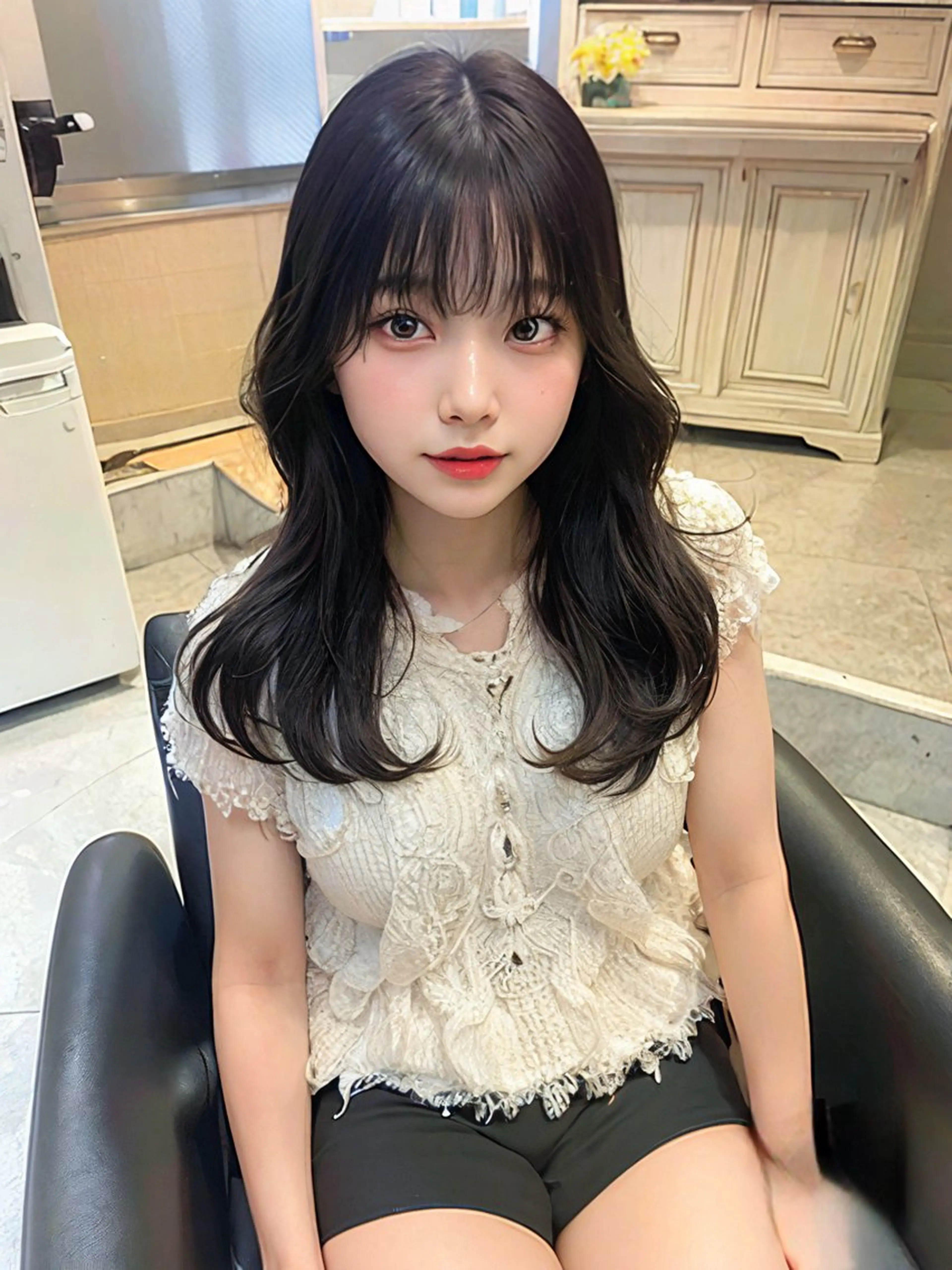 ロング カラー ダブルカラー 新宿のヘアスタイル