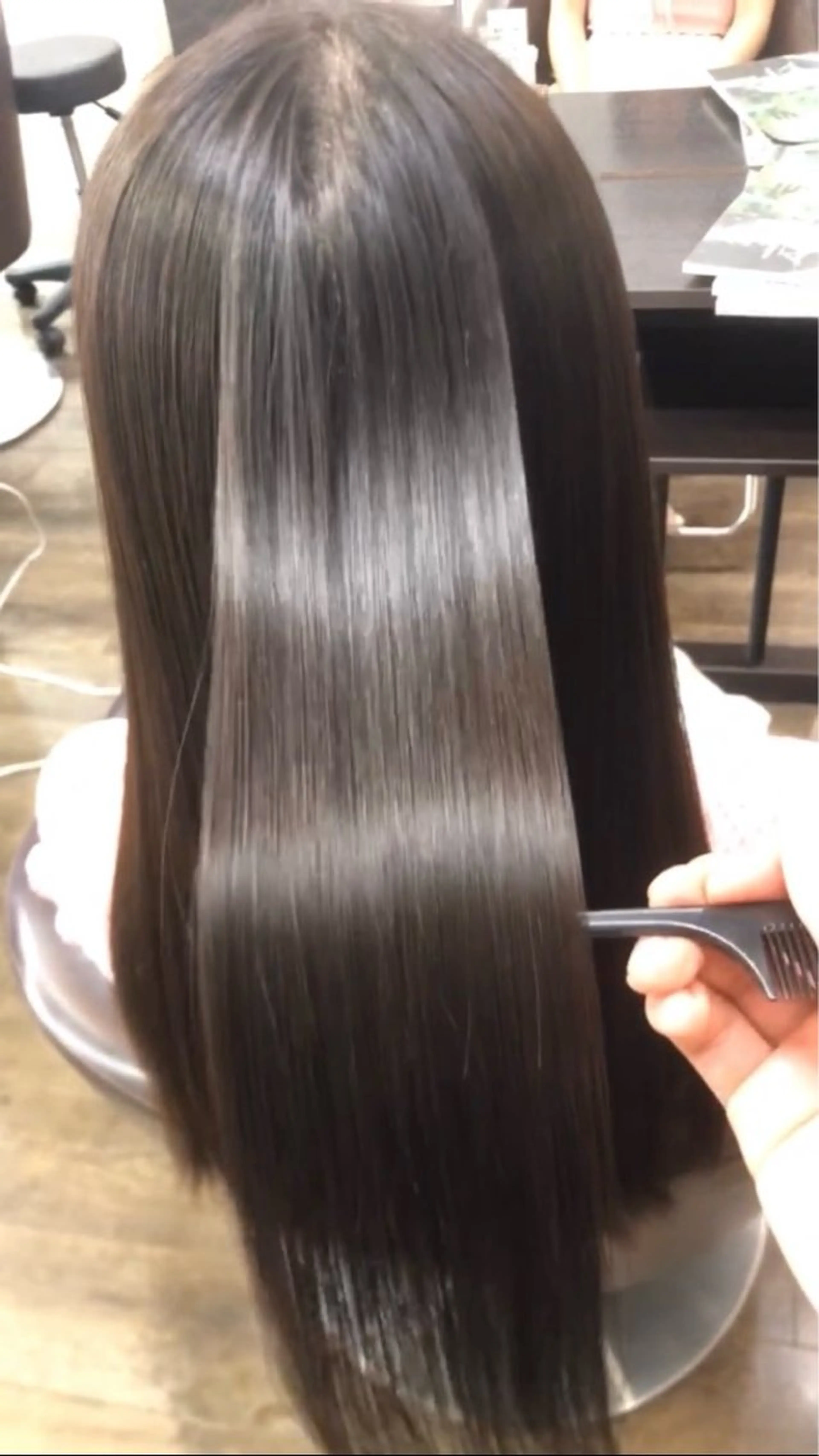 ロング パーマ 縮毛矯正 ササノ/髪質改善⛓️ 艶カラー⛓️レイヤーのヘアスタイル