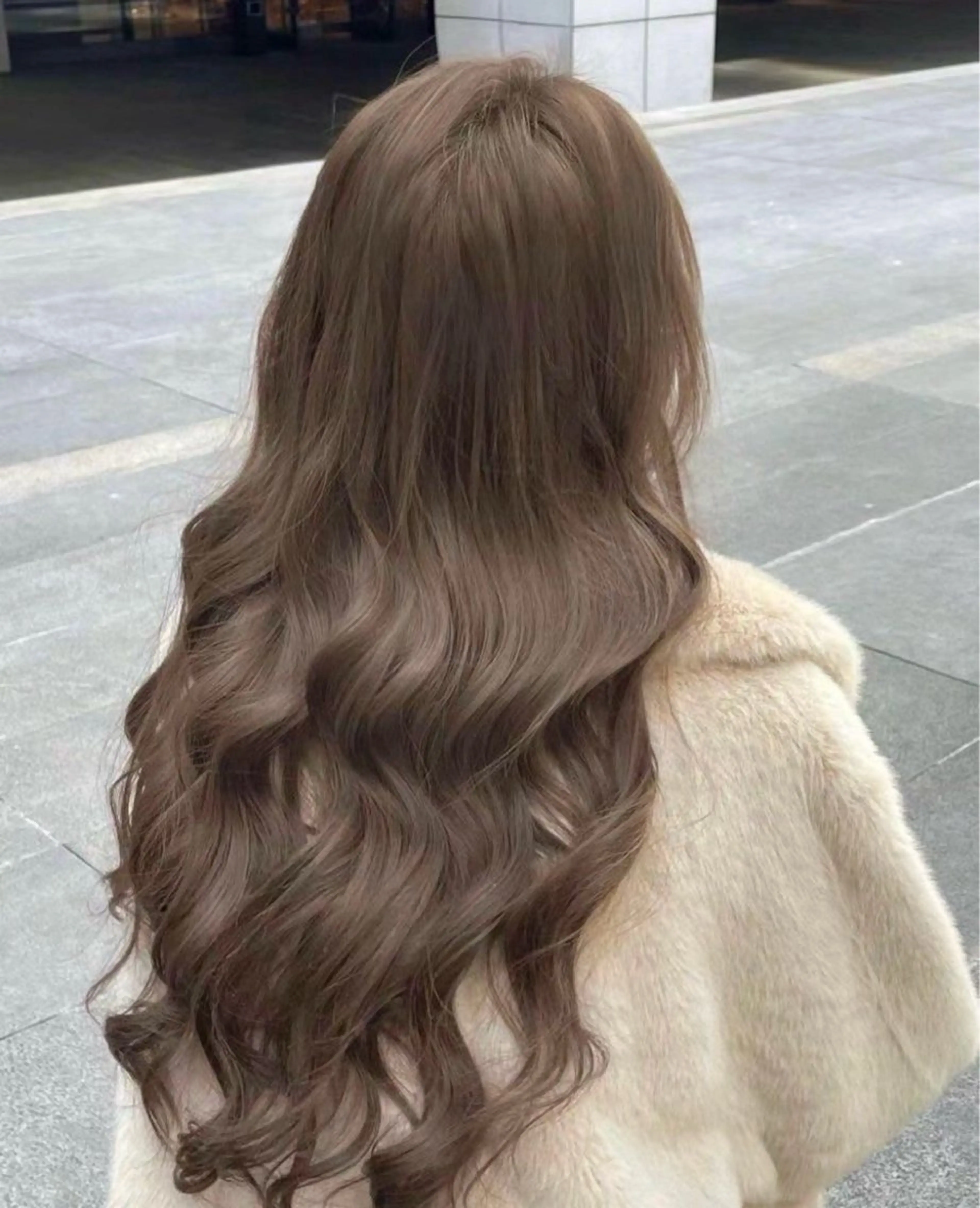 カラー ブリーチなし 透明感カラーのヘアスタイル