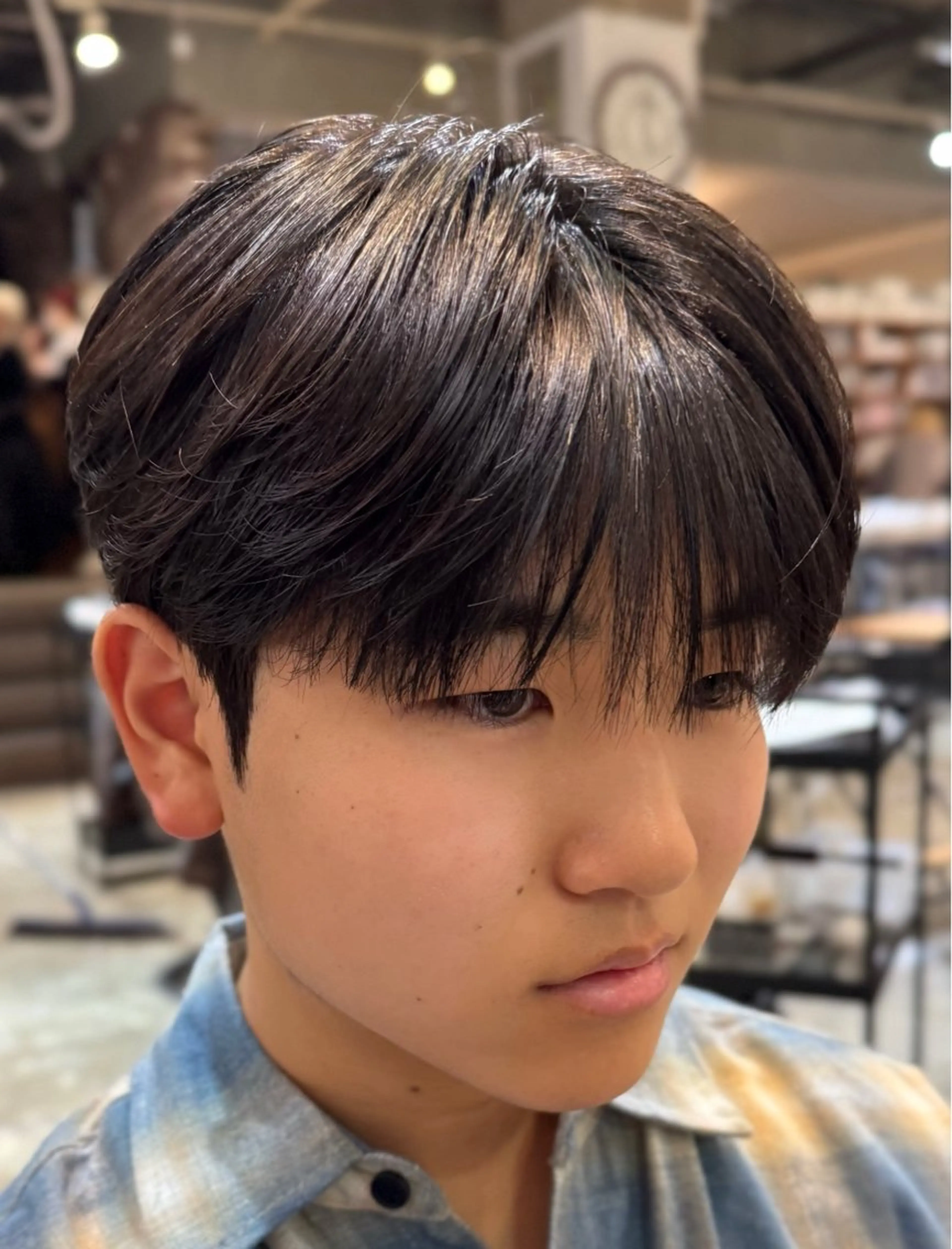 ショート パーマ メンズ ダウンパーマ メンズ韓国風 メンズパーマ 韓国風ヘア カット パーマ トリートメント 吉祥寺/ダウンパーマ メンズ韓国ヘア/桑本のヘアスタイル