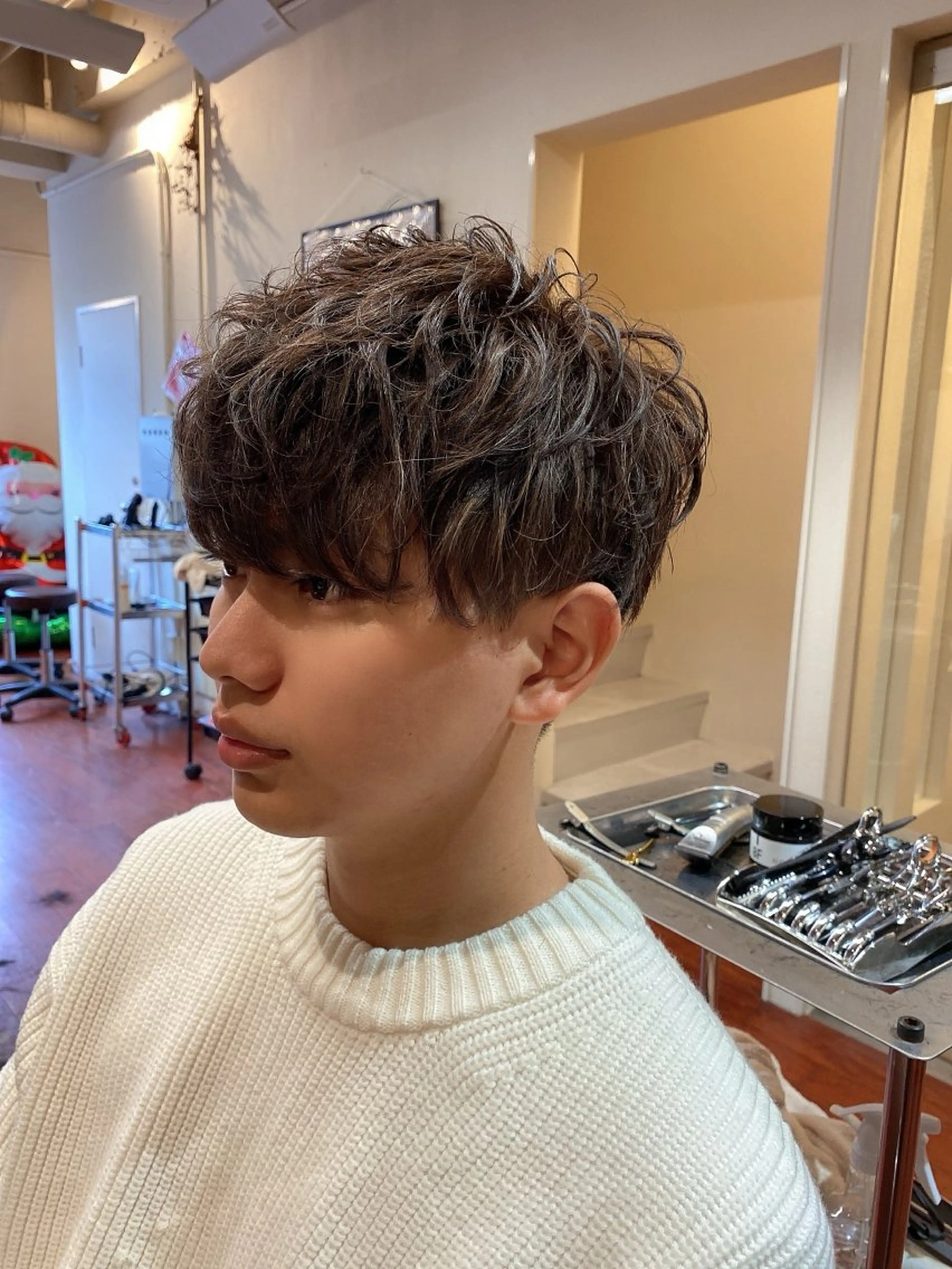 ショート パーマ メンズ メンズパーマ CAMUE代表 Masaのヘアスタイル