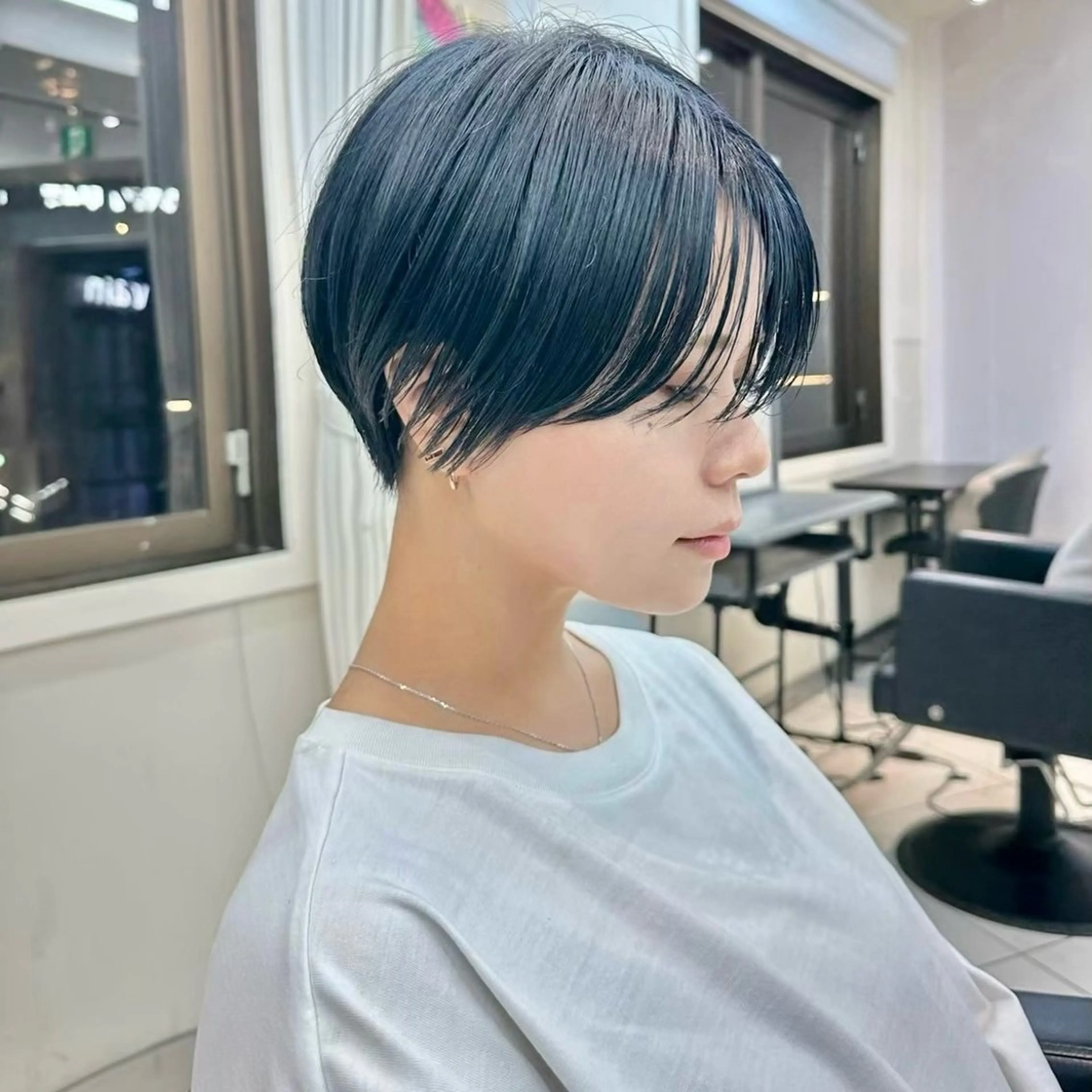 ショート カラー ヘアカラー Hiroto/表参道 /暗髪/モード♠️のヘアスタイル