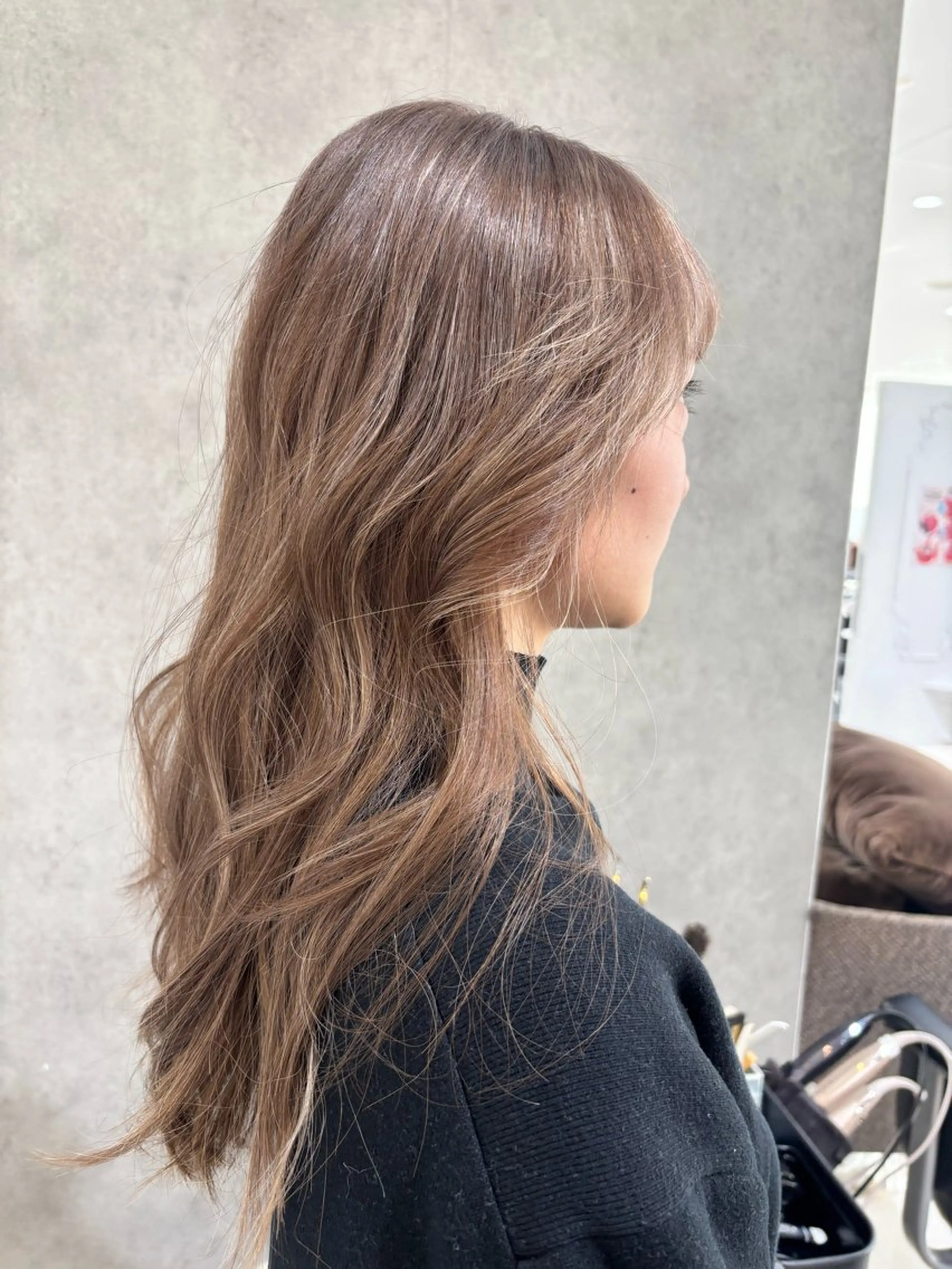 ロング カラー 米田 ハニーのヘアスタイル