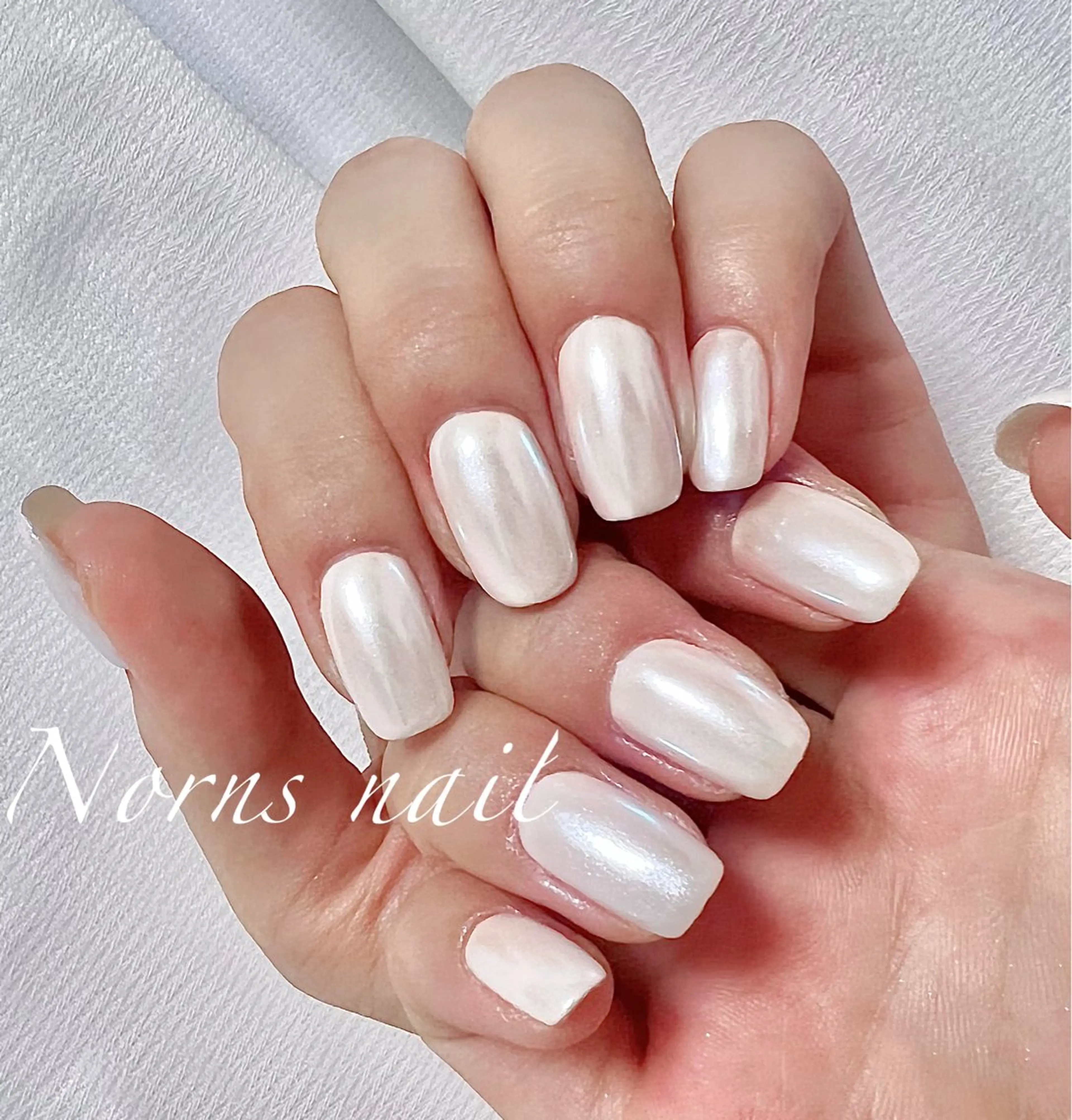 ネイル オーロラネイル ハンドネイル Norns nail (猫いるサロン🐈)のネイルデザイン