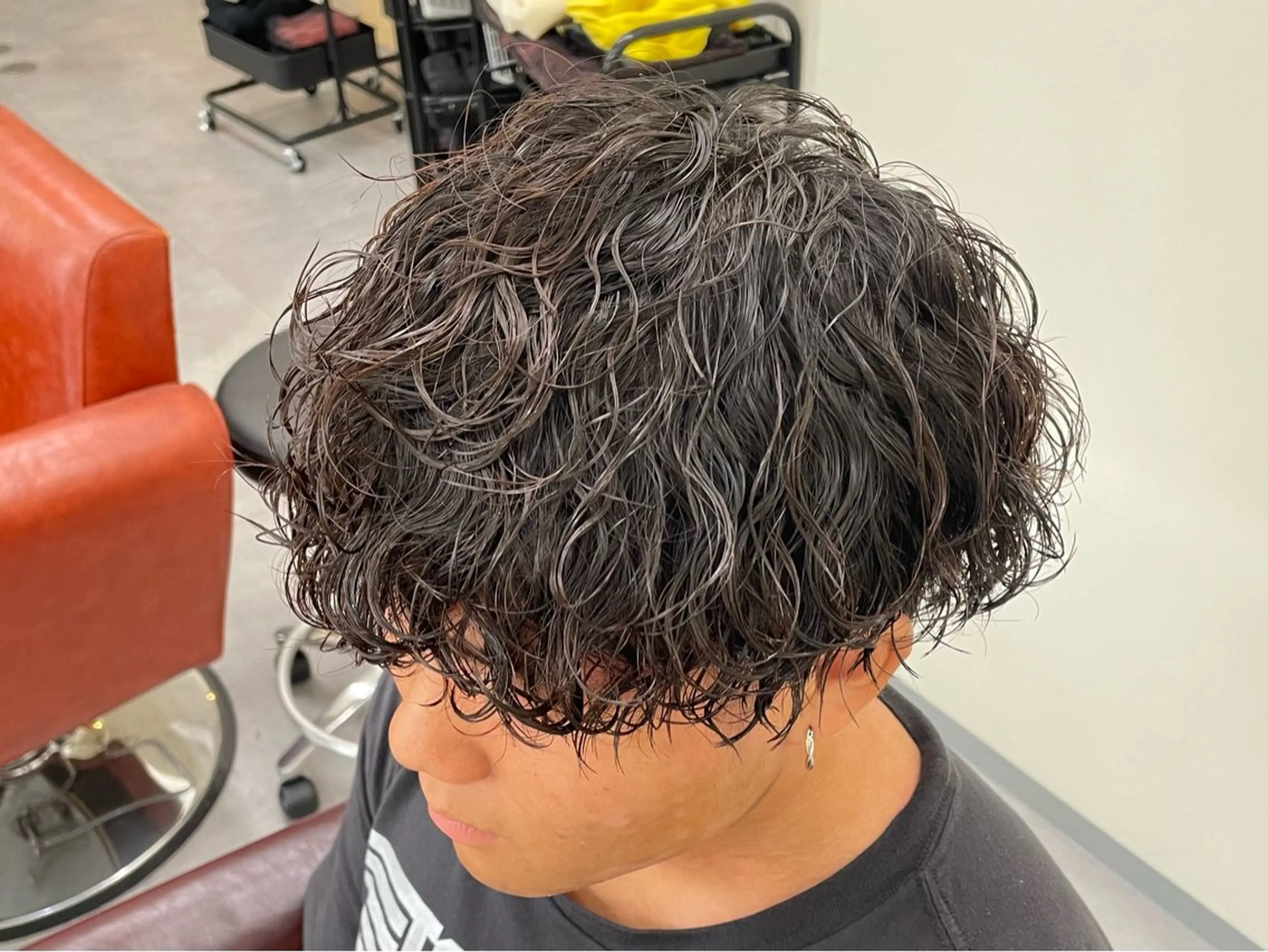 パーマ メンズ カット パーマ 大阪メンズ 美容師井上智博のヘアスタイル
