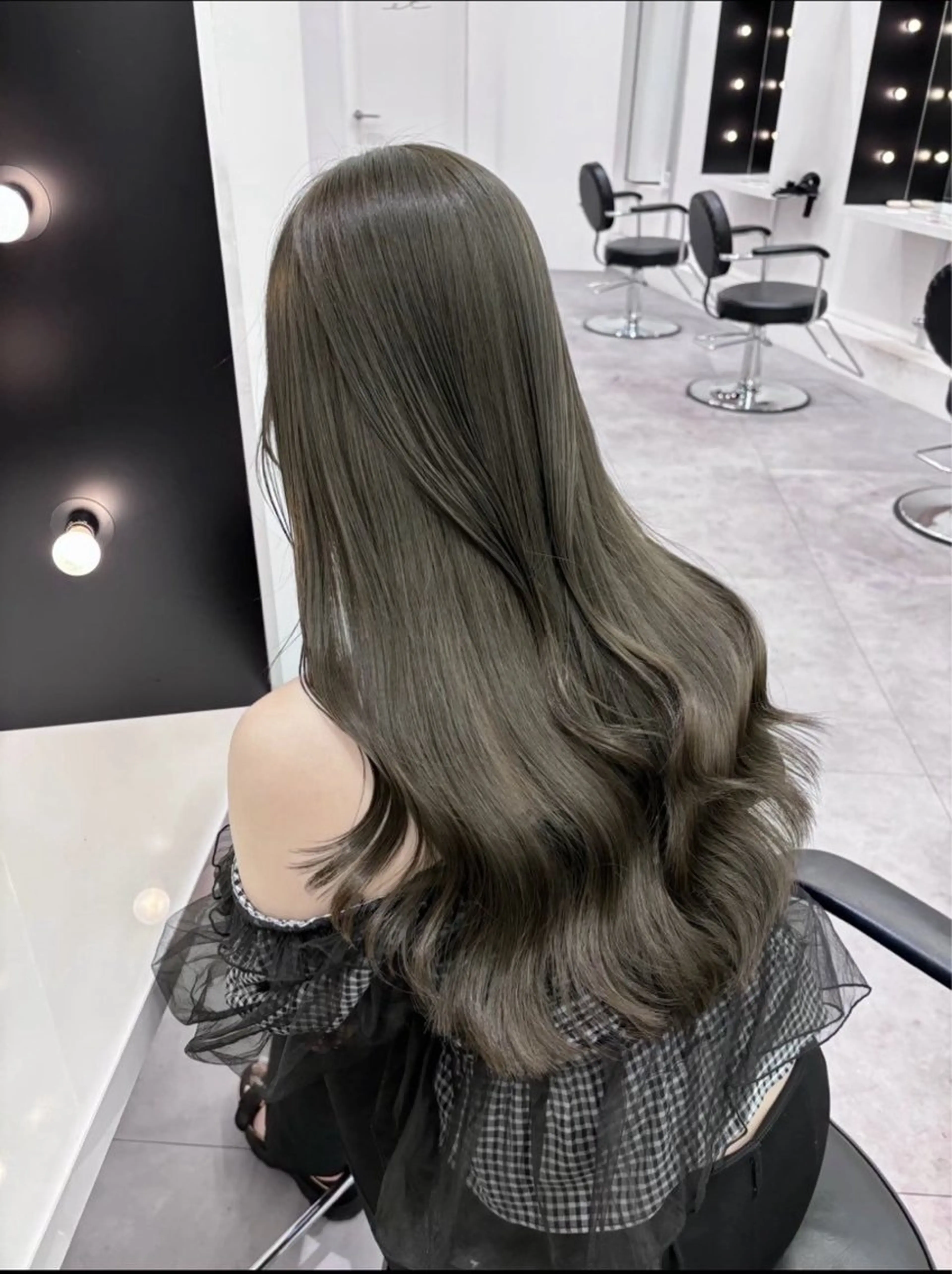 ロング カラー ヘアカラー 縮毛矯正 透明感カラー/梅田 /髪質改善/はるきのヘアスタイル