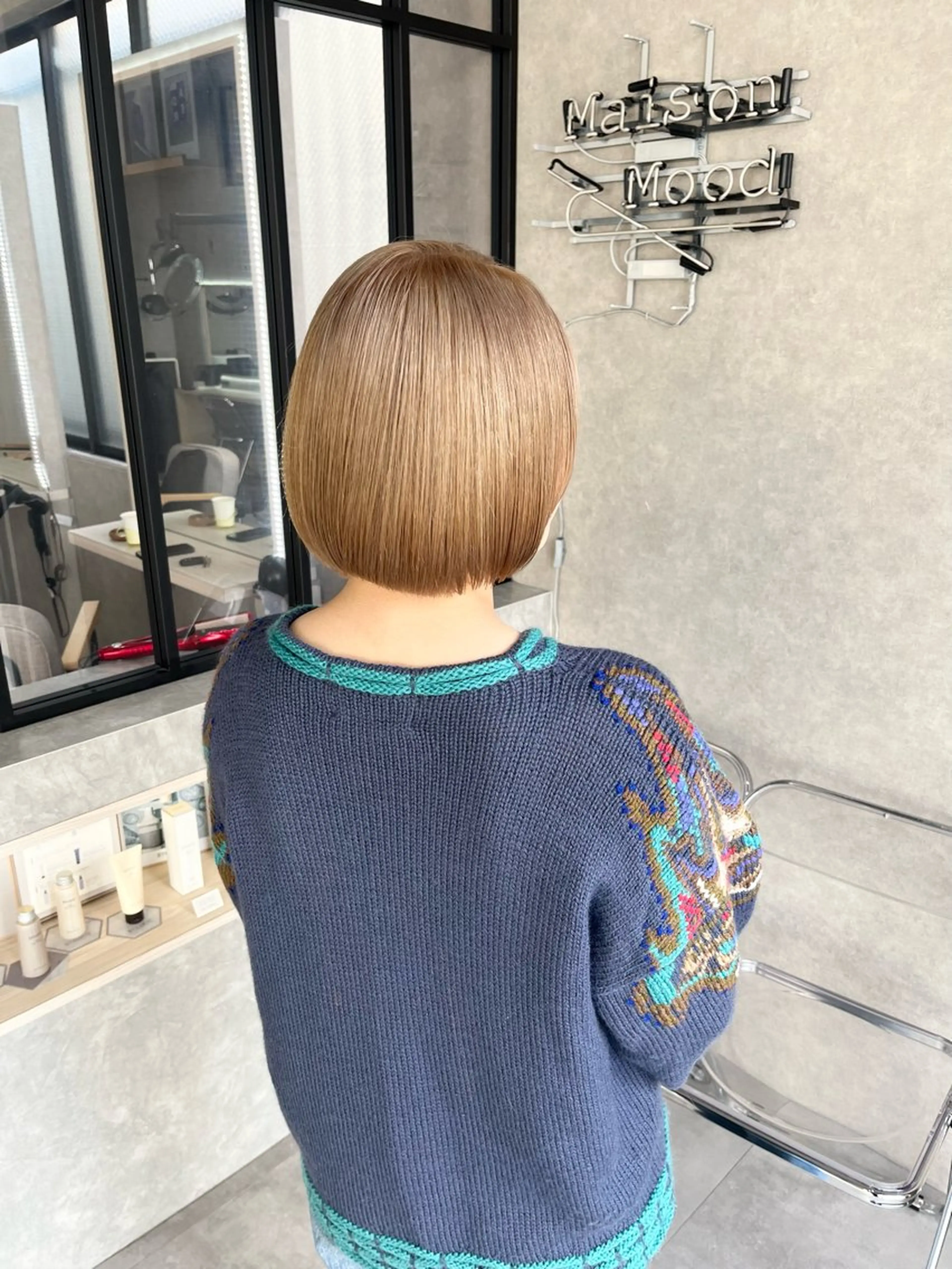 ショート カラー バレイヤージュ ブリーチ ケアブリーチ ダブルカラー イヤリングカラー 長谷川 湧のヘアスタイル