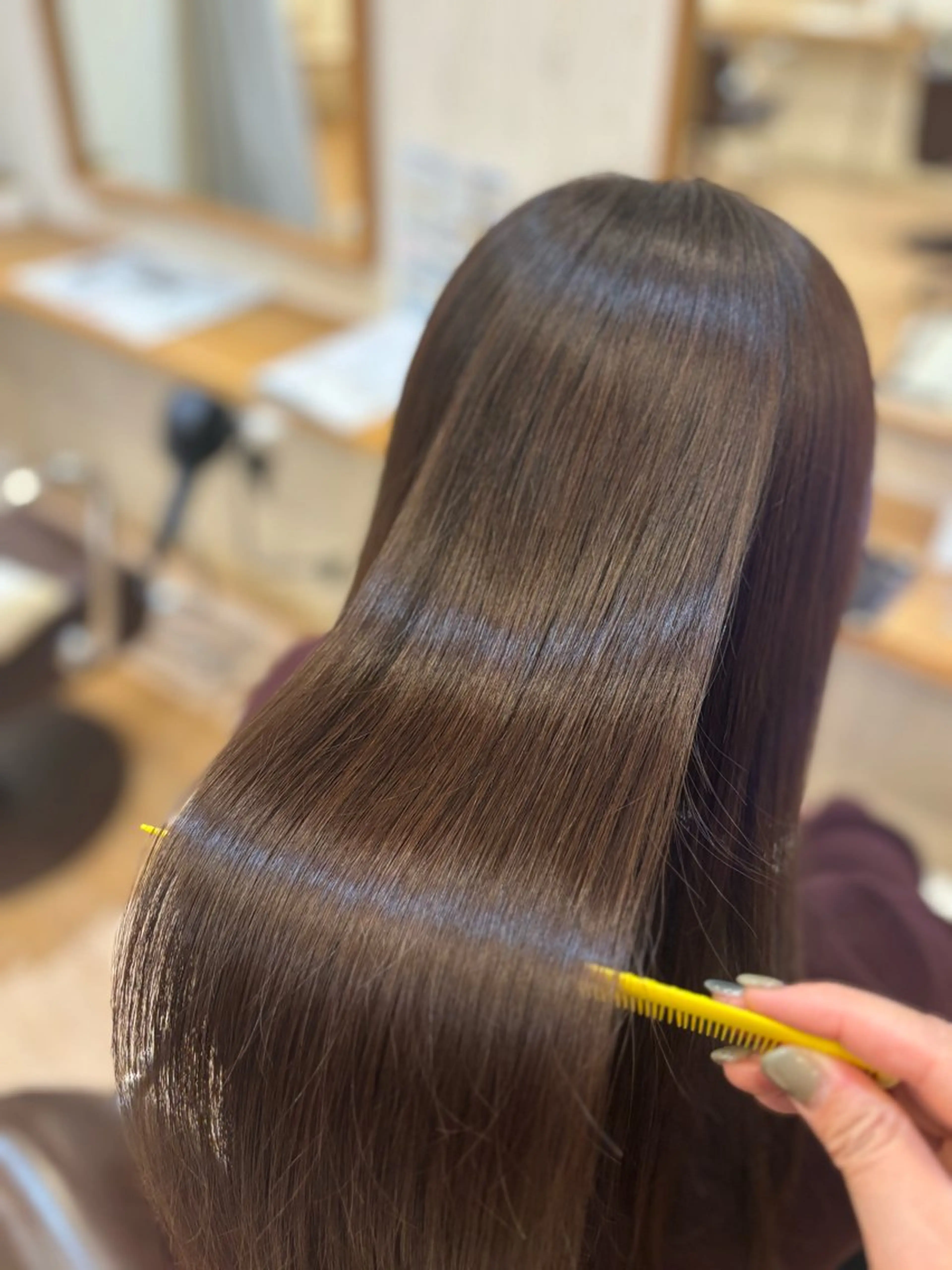 セミロング 髪質改善 すなが/ハイライト モデル募集中のヘアスタイル