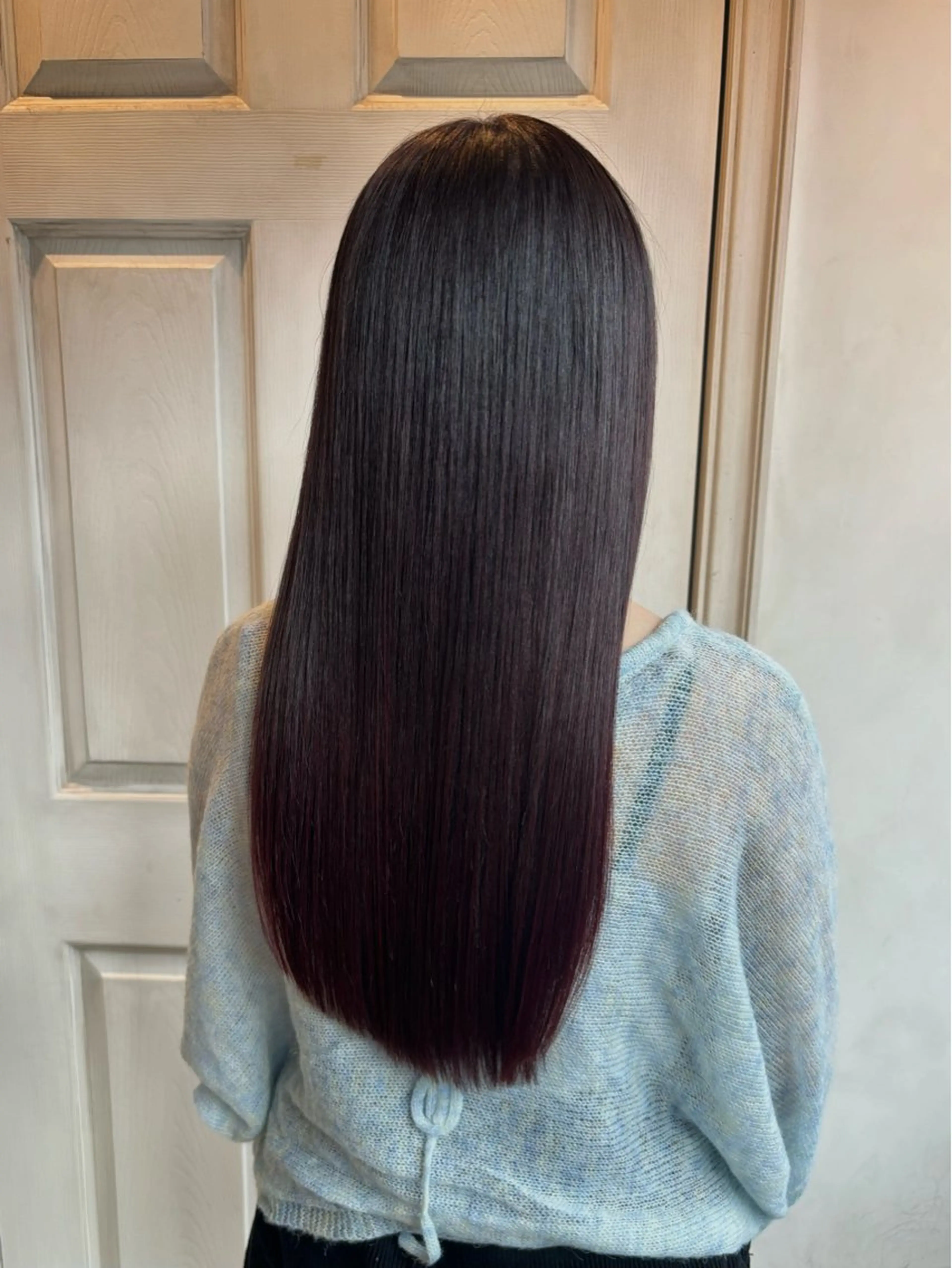 ロング カット 縮毛矯正 千 田のヘアスタイル