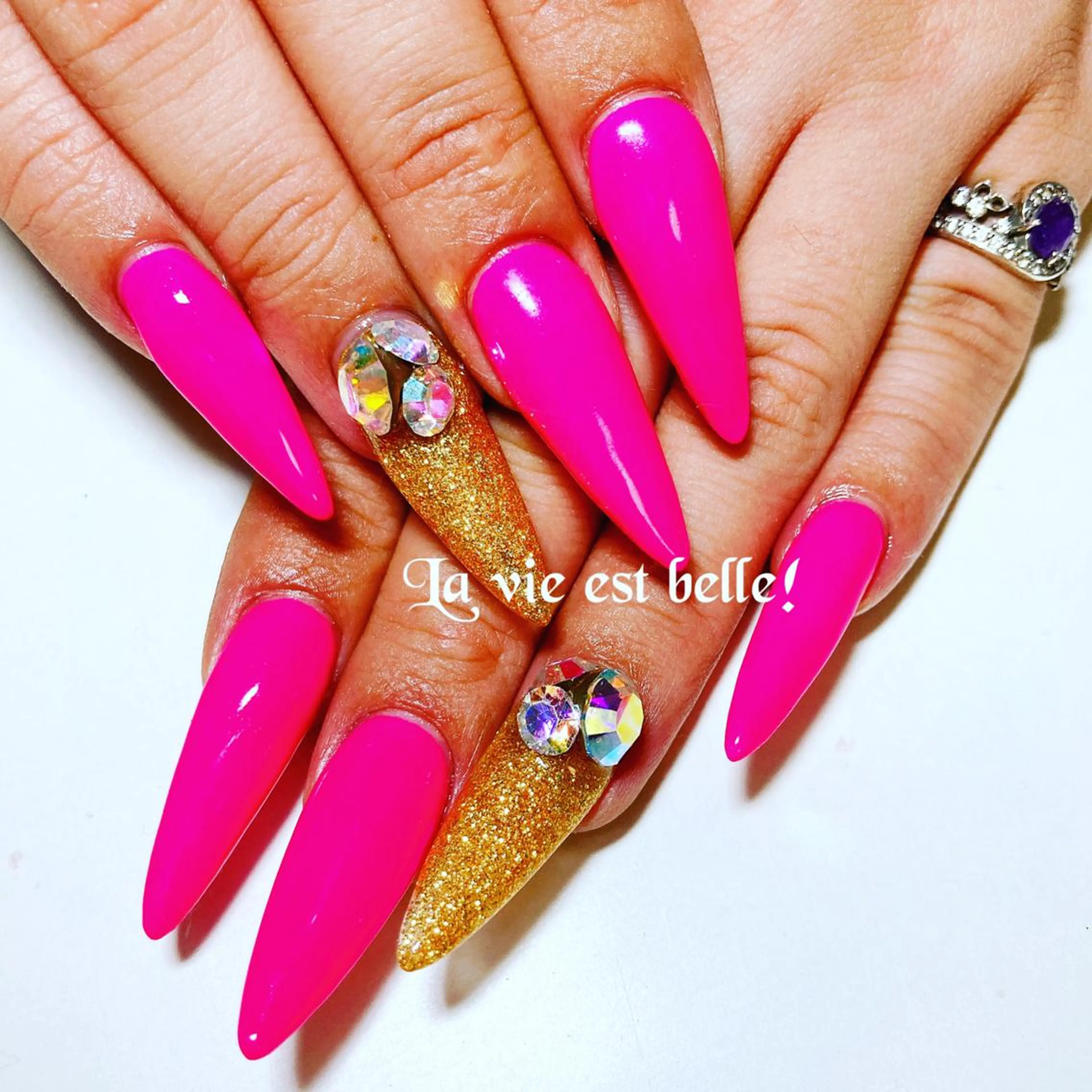 ネイル スカルプネイル アトリエ ラヴィエベルのネイルデザイン