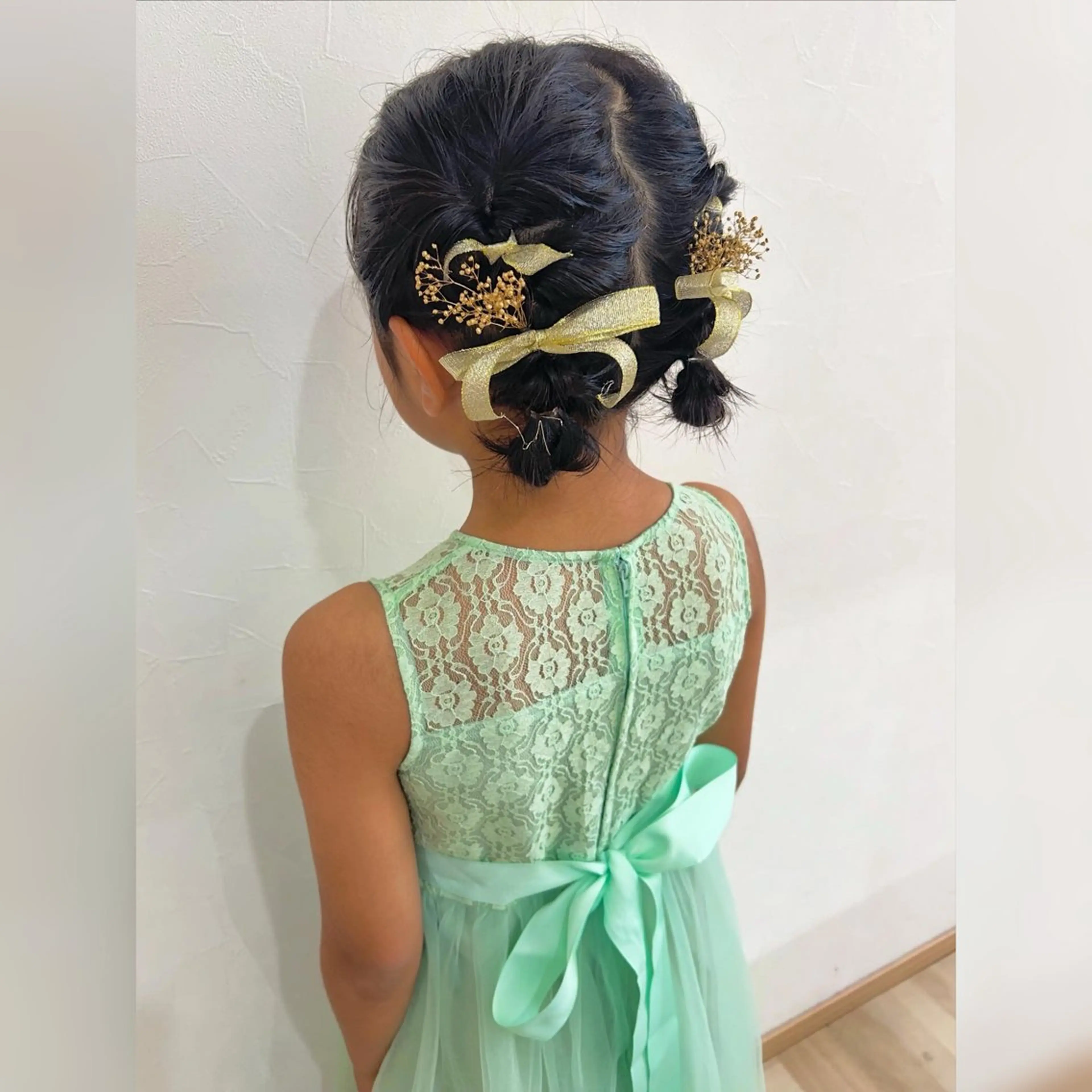 ショート ヘアセット お子様と美容室🧸 HidamaRi絢菜のヘアスタイル