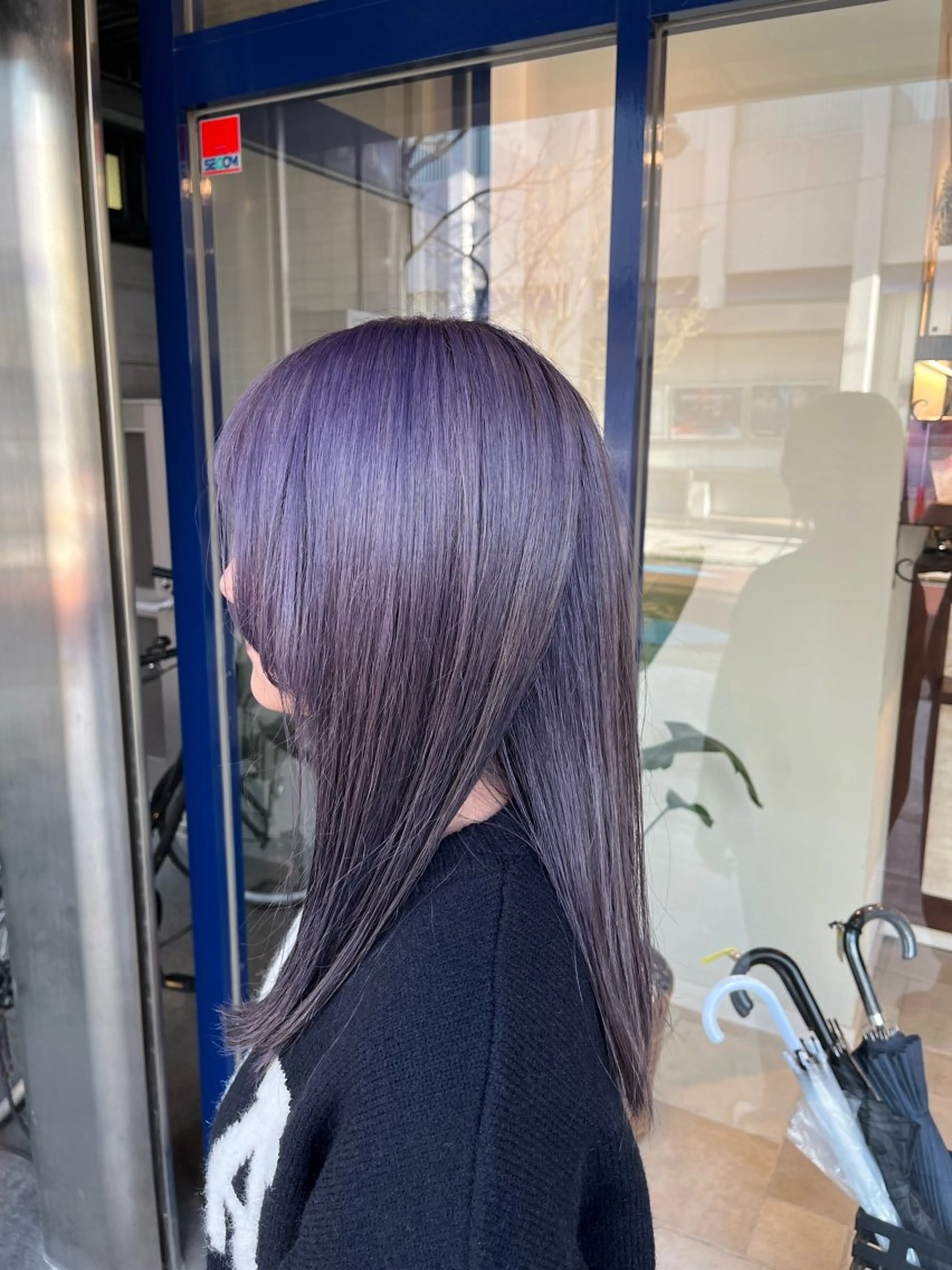 ロング カラー ヘアカラー 大人透明感艶カラー 寺田稜のヘアスタイル